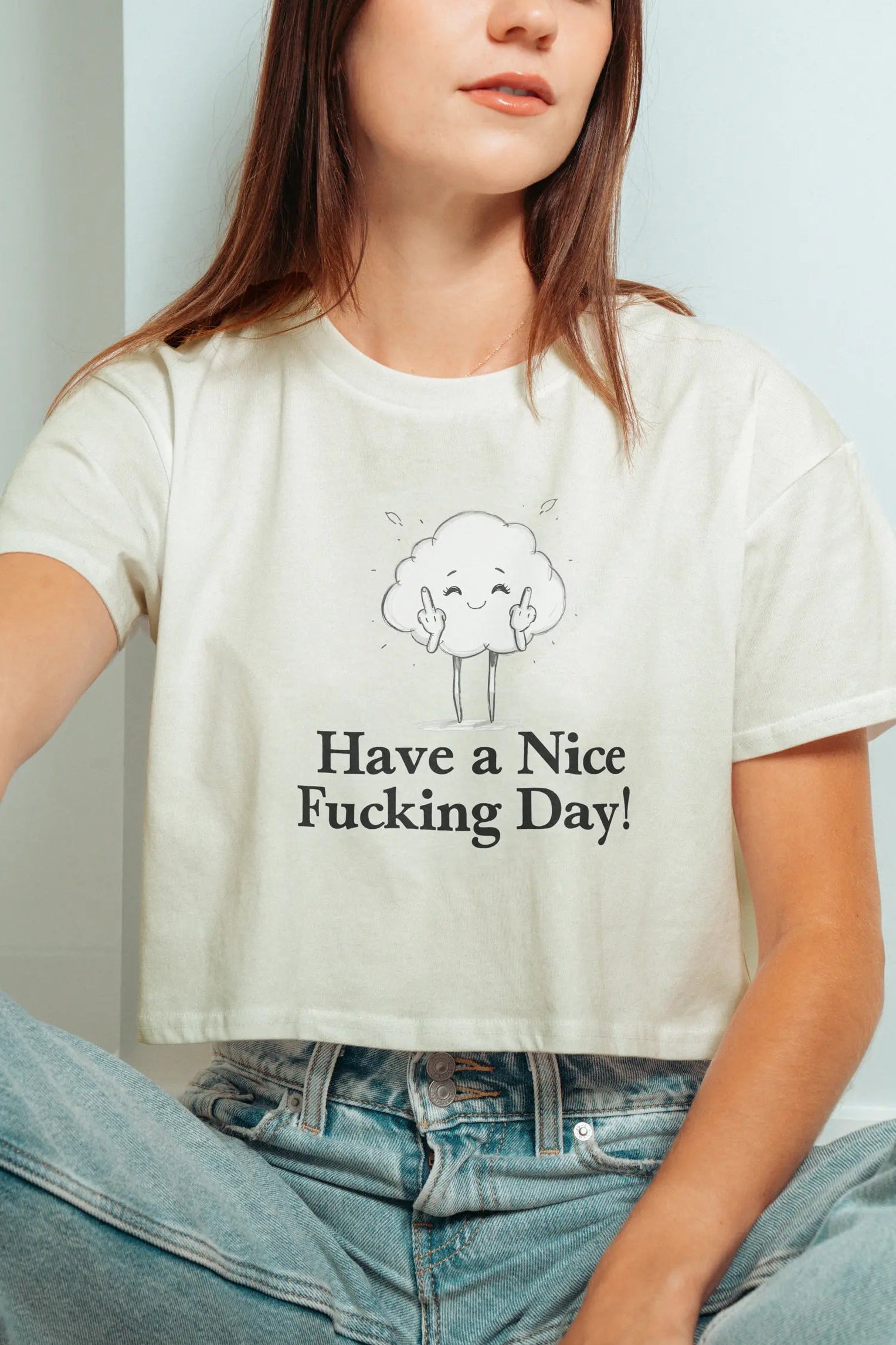 Have a Nice Fucking Day! Crop Tee