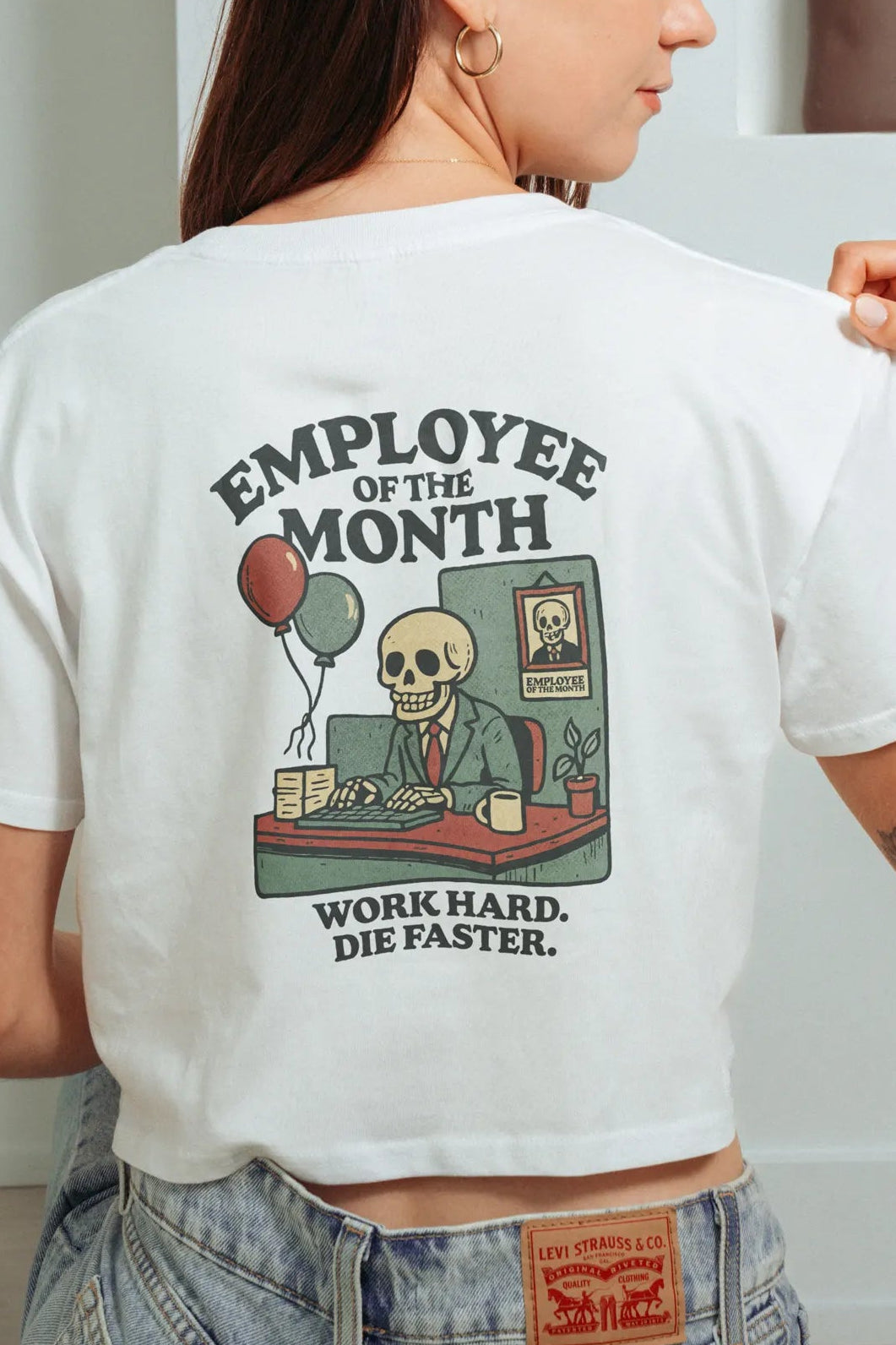 Employee of the Month! Crop Tee