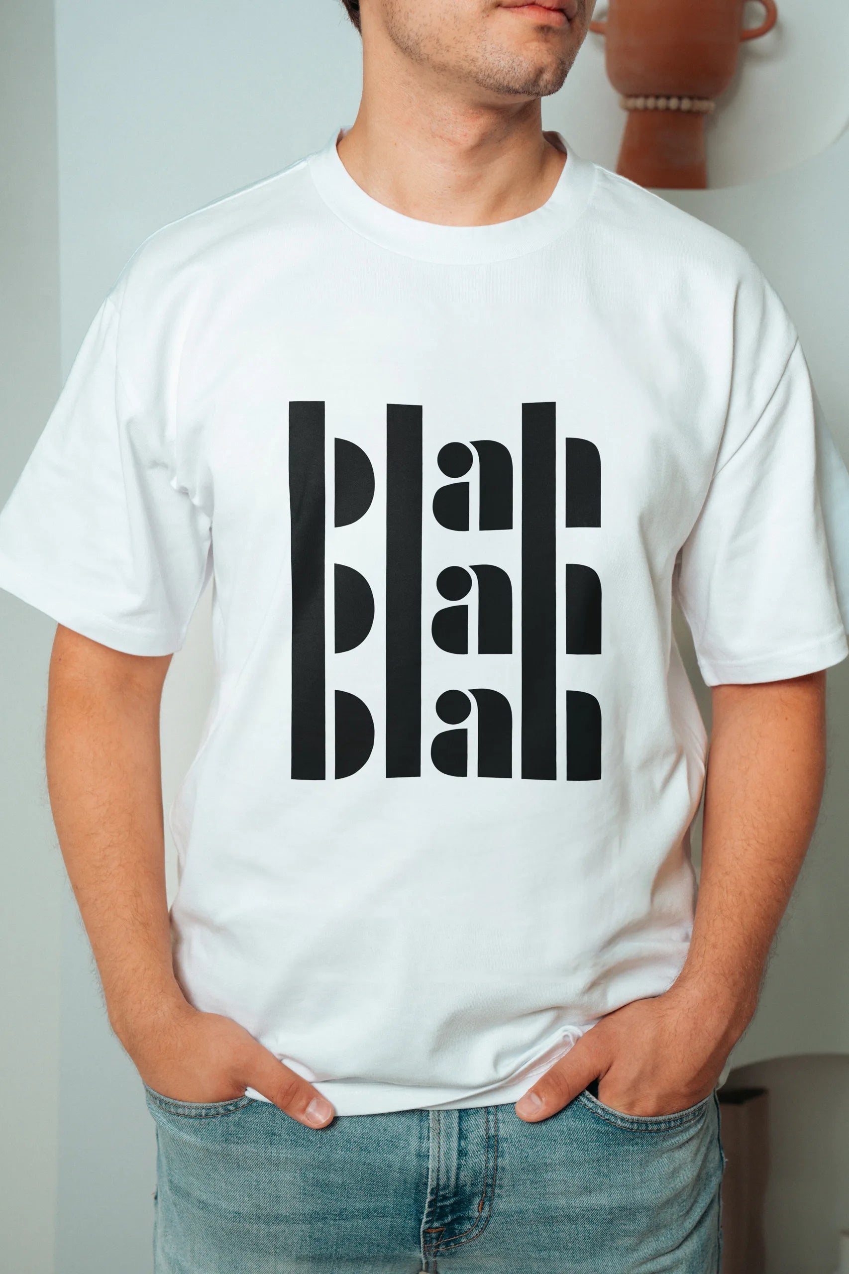 Blah Blah Blah! Men’s Oversized T-Shirt