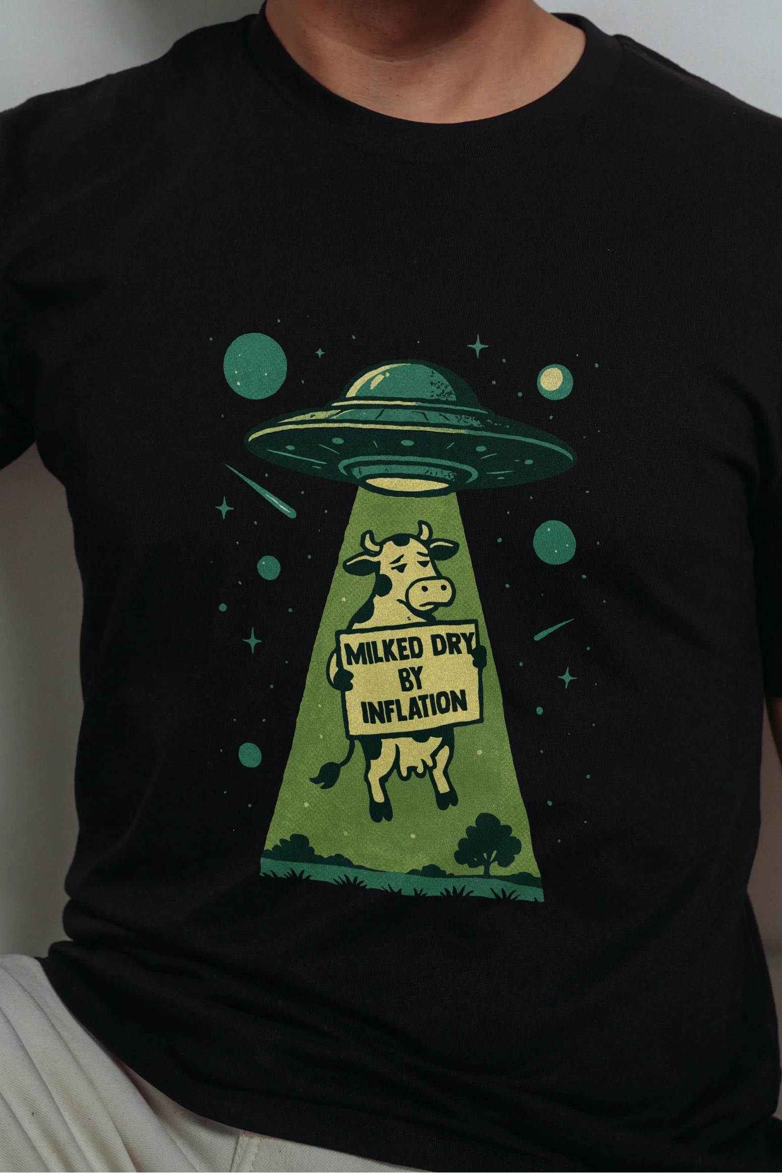 Milked Dry By Inflation! Men’s T-Shirt