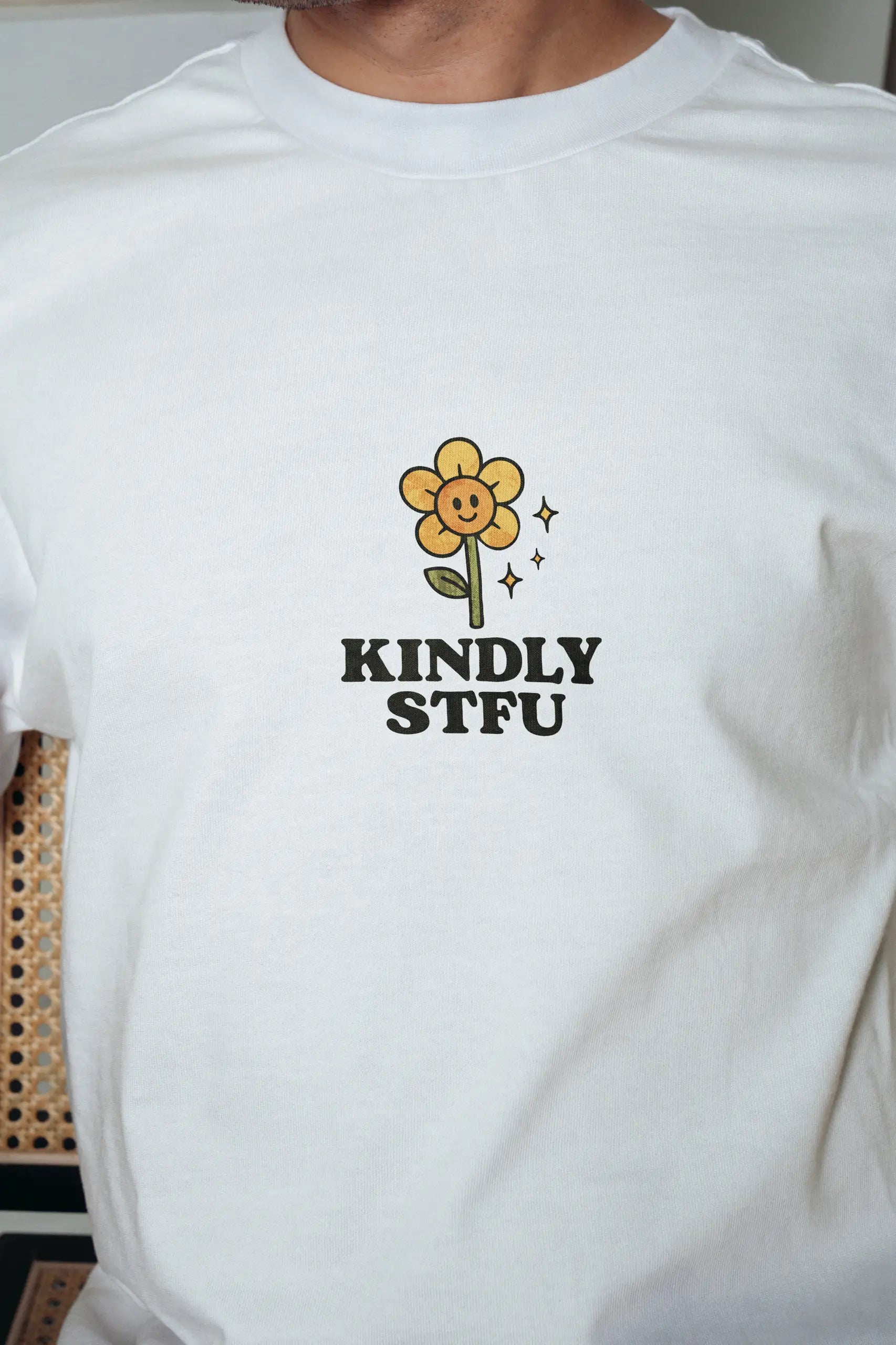 Kindly STFU! Men’s Oversized T-Shirt