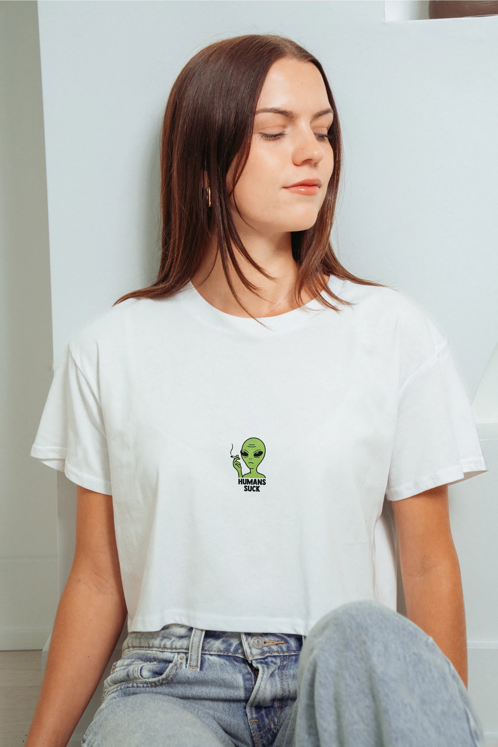 Humans Suck! Crop Tee