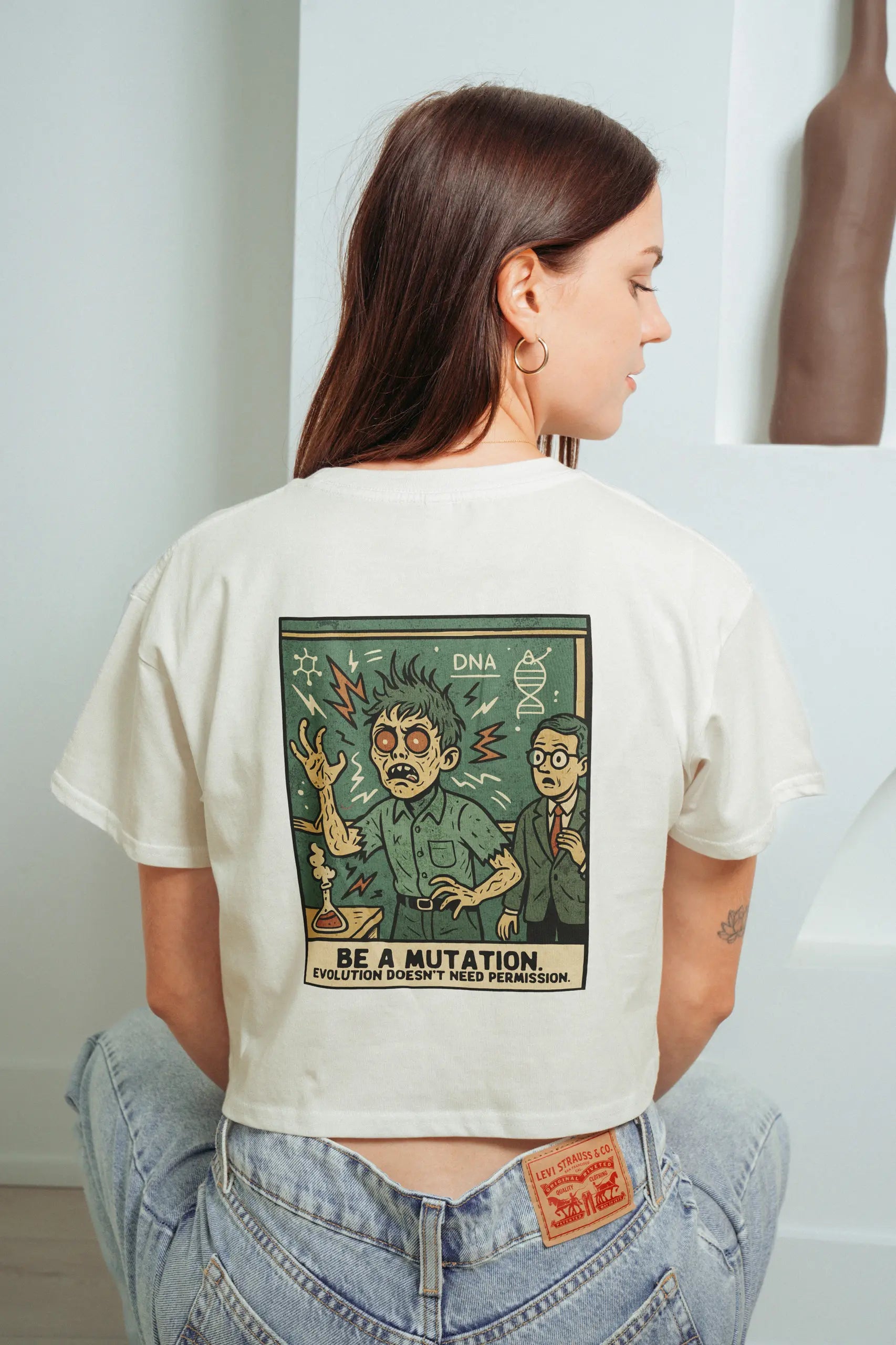 Be The Change! Crop Tee