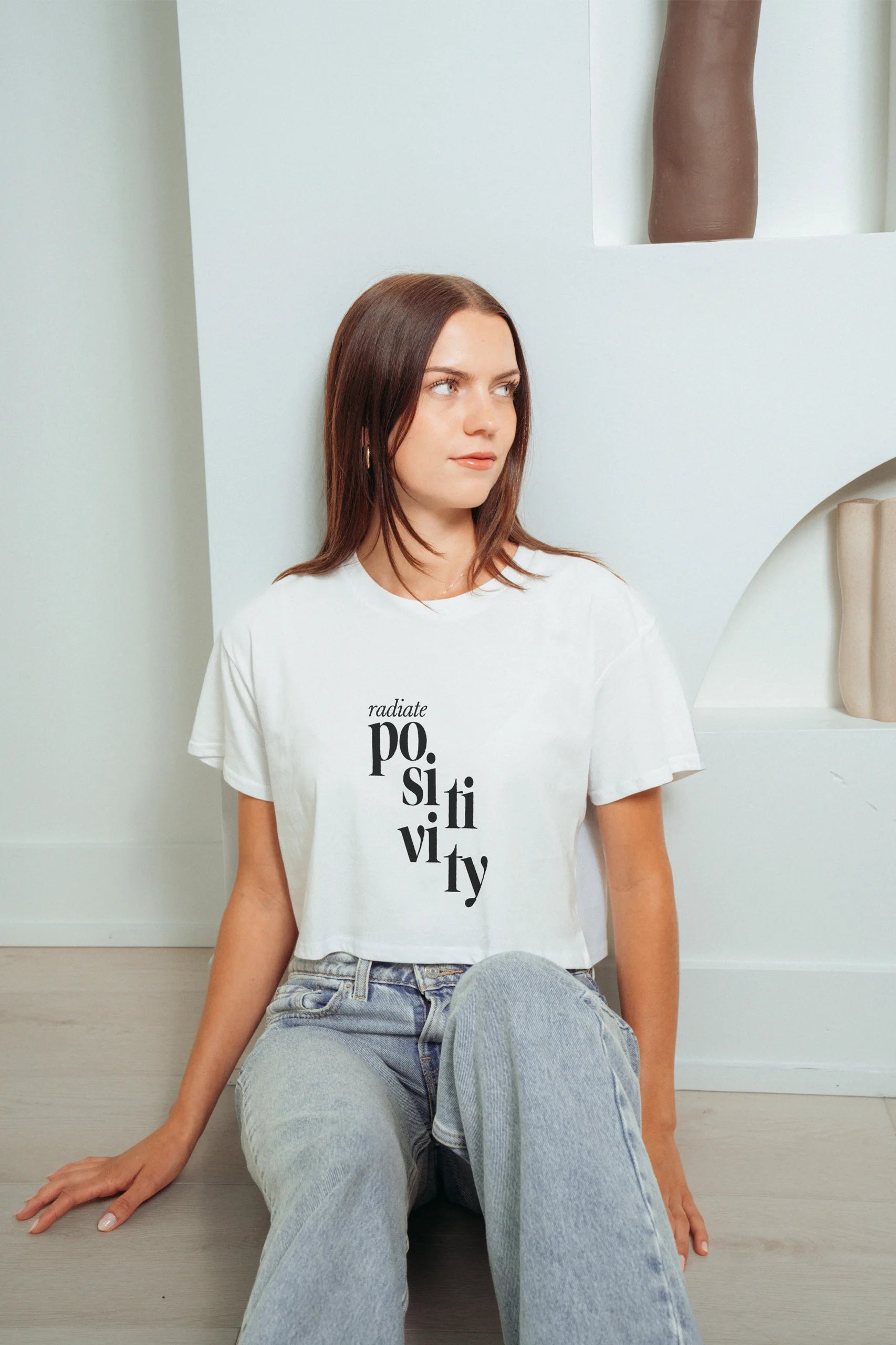 Radiate Positivity! Crop Tee