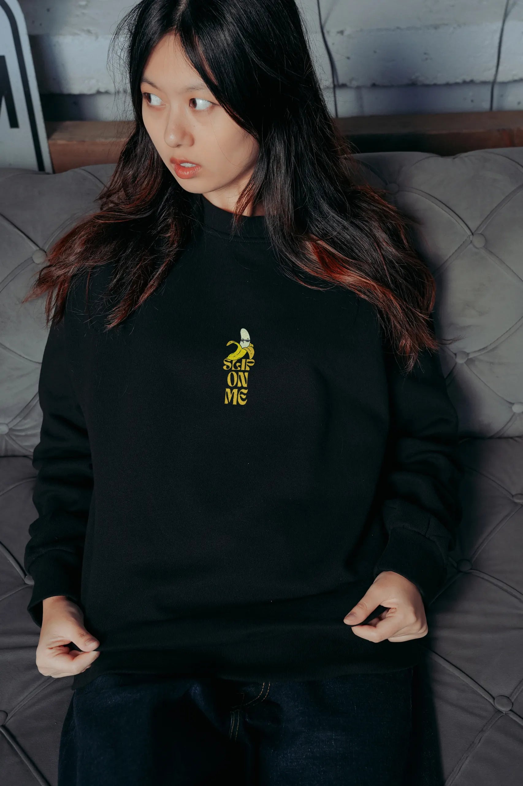 Slip On Me! Sweatshirt