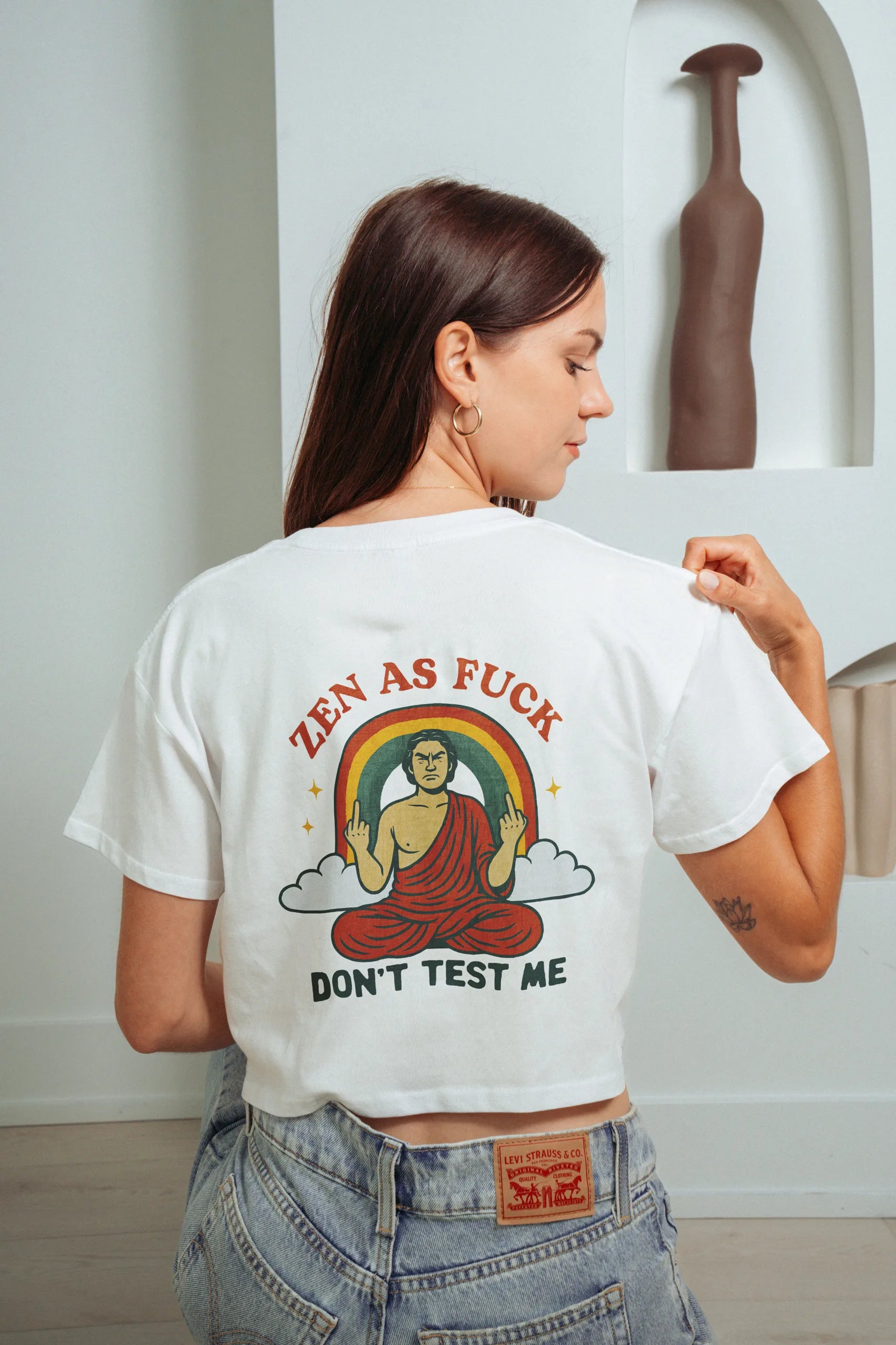 Zen as Fuck! Crop Tee