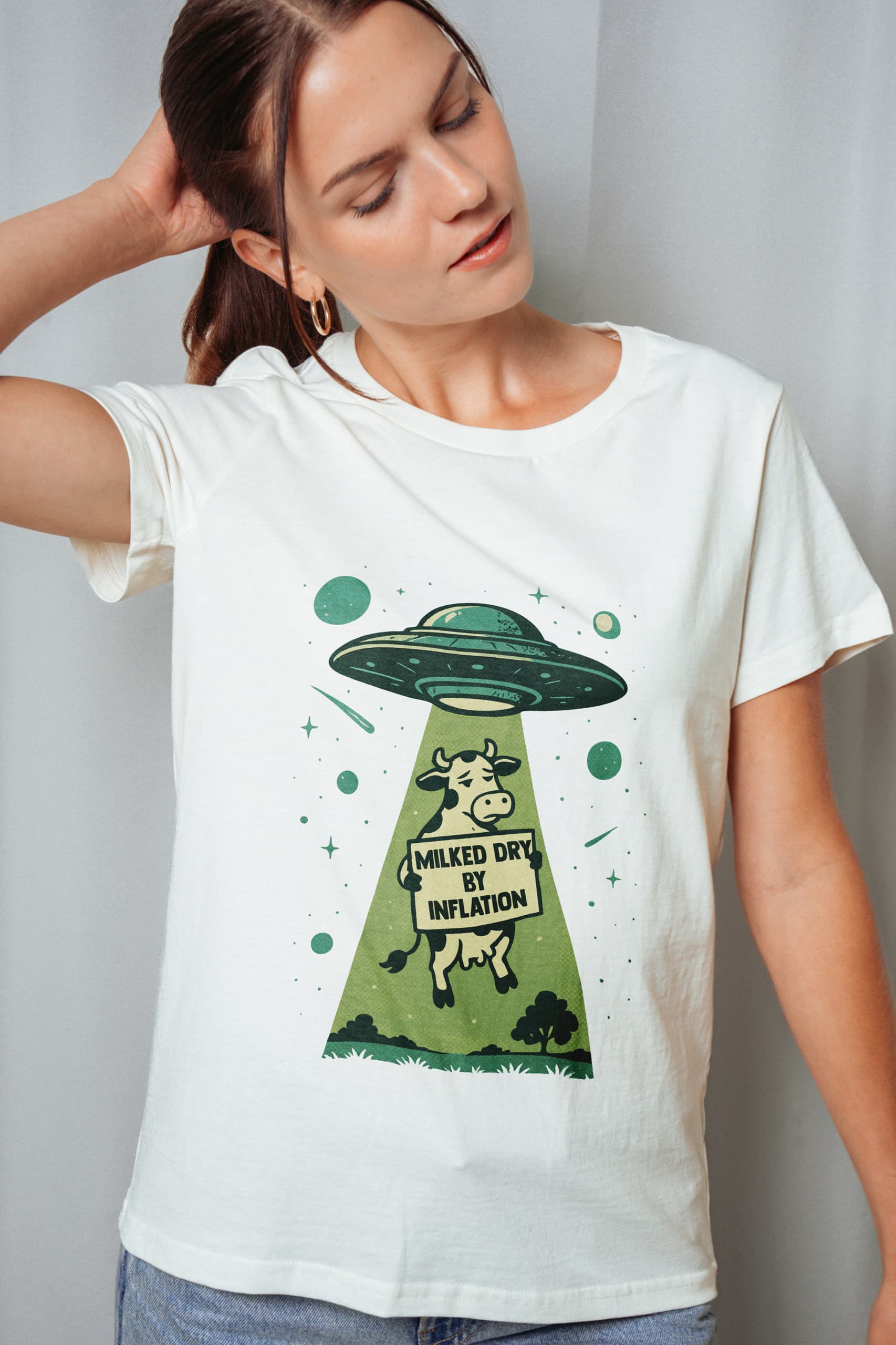Milked Dry By Inflation! T-Shirt
