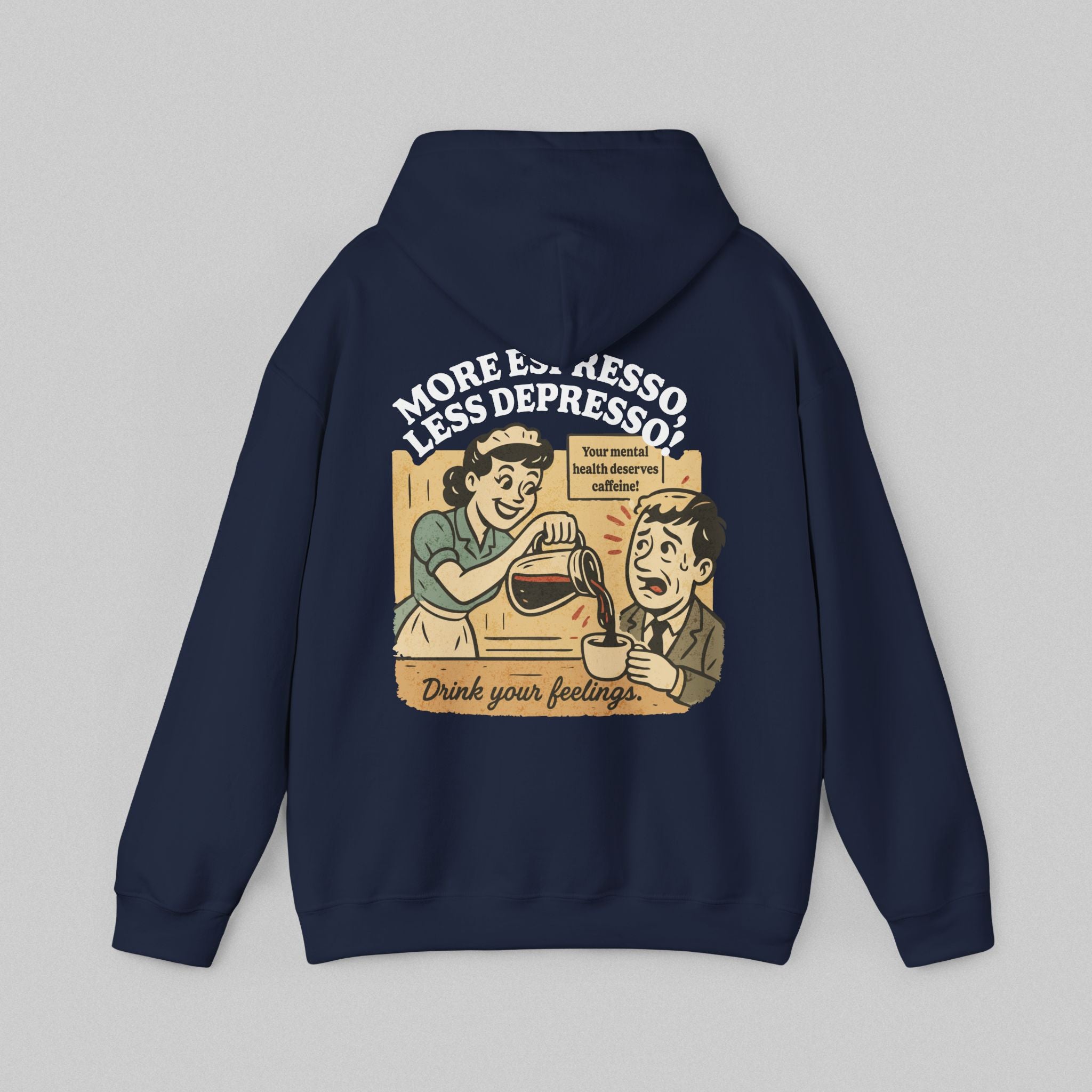 More Espresso Less Depresso! Men's Hoodie