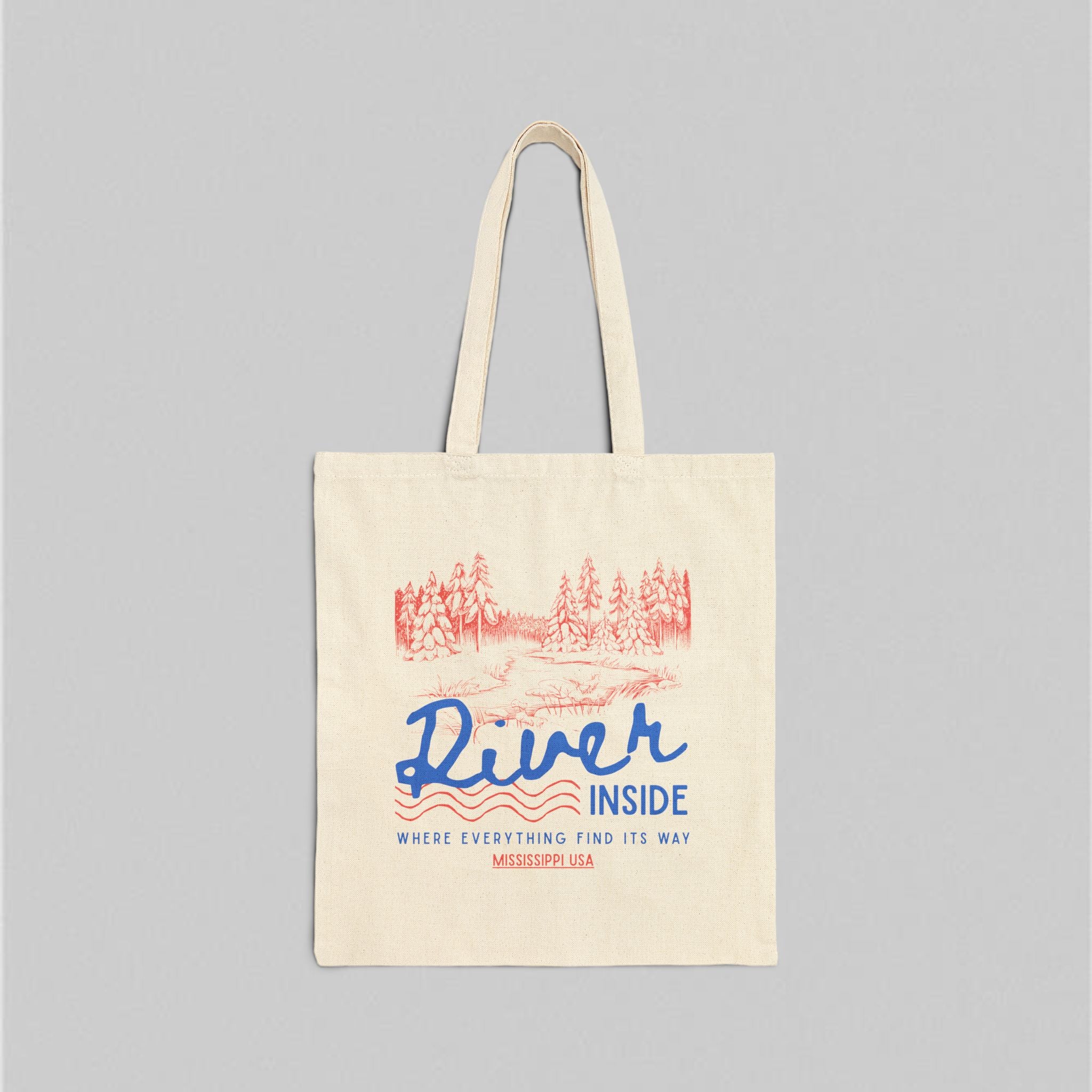 River Inside! Tote Bag