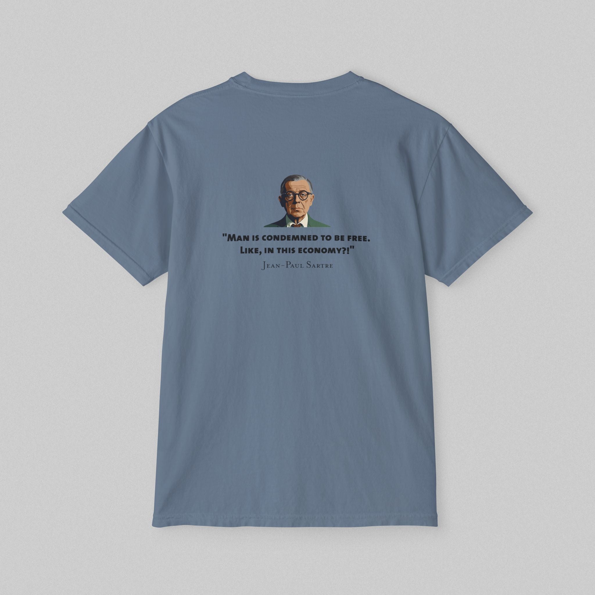 Man Condemned - Sartre! Pocket T-Shirt
