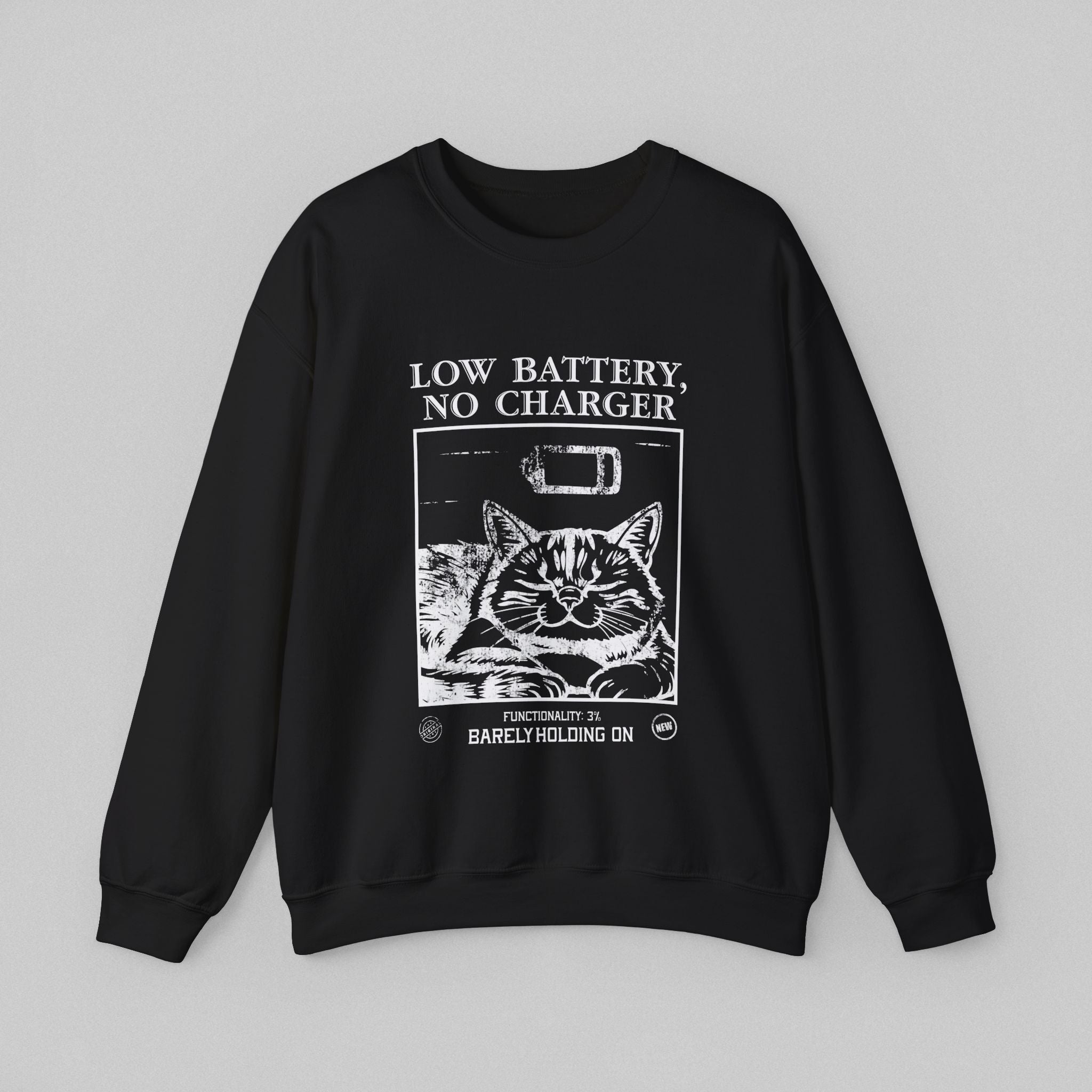 Low Battery Vintage Sweatshirt for Women