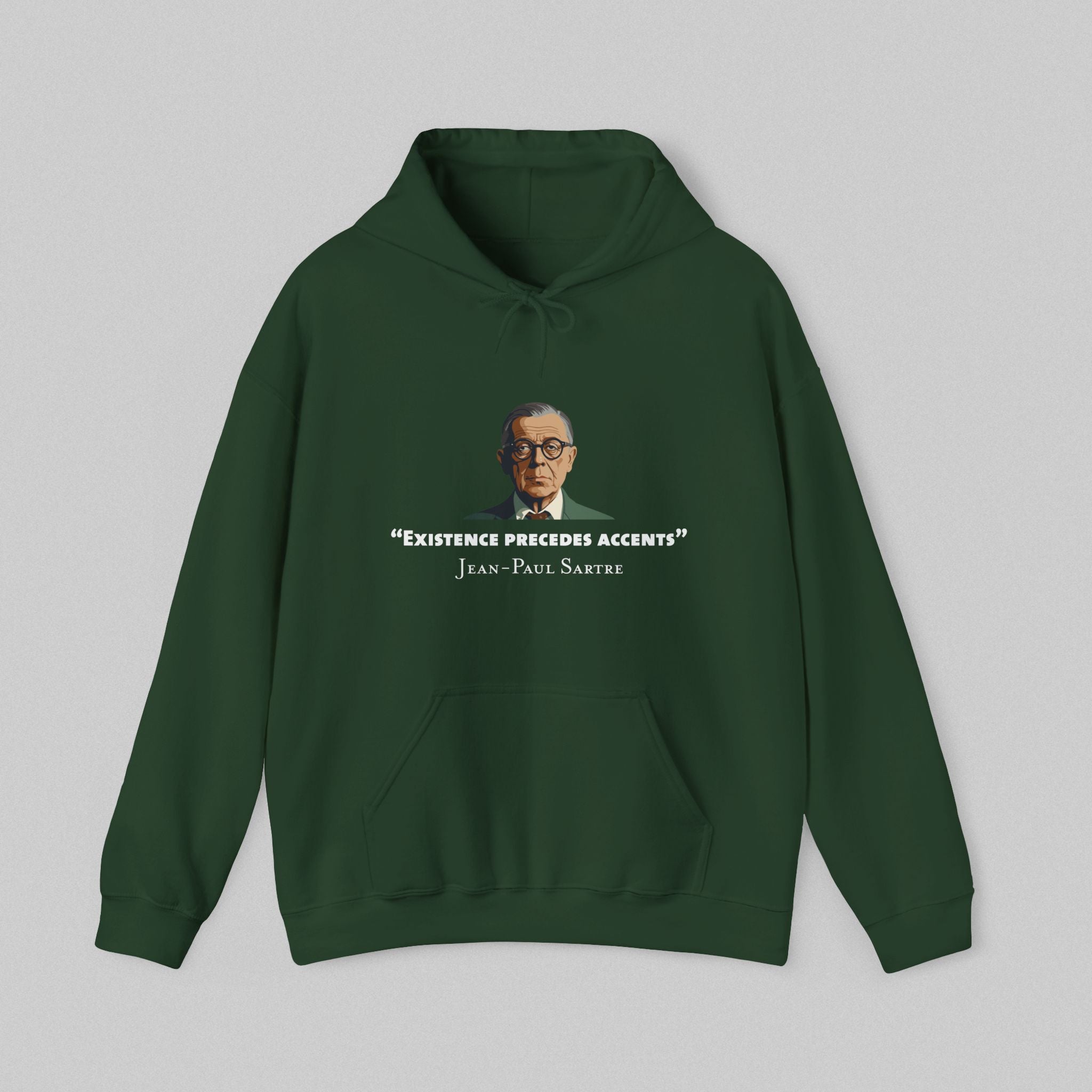 Existence Precedes - Sartre Men’s Hoodie