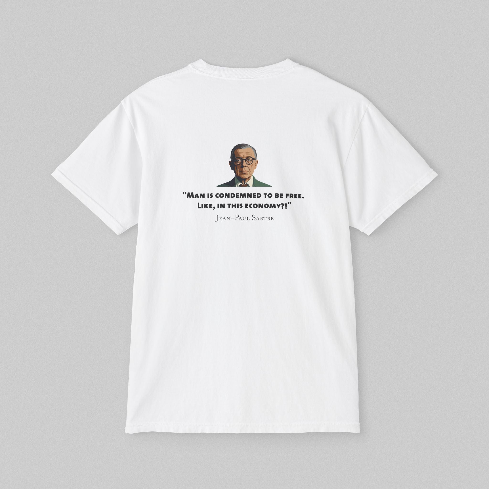 Man Condemned - Sartre! Pocket T-Shirt