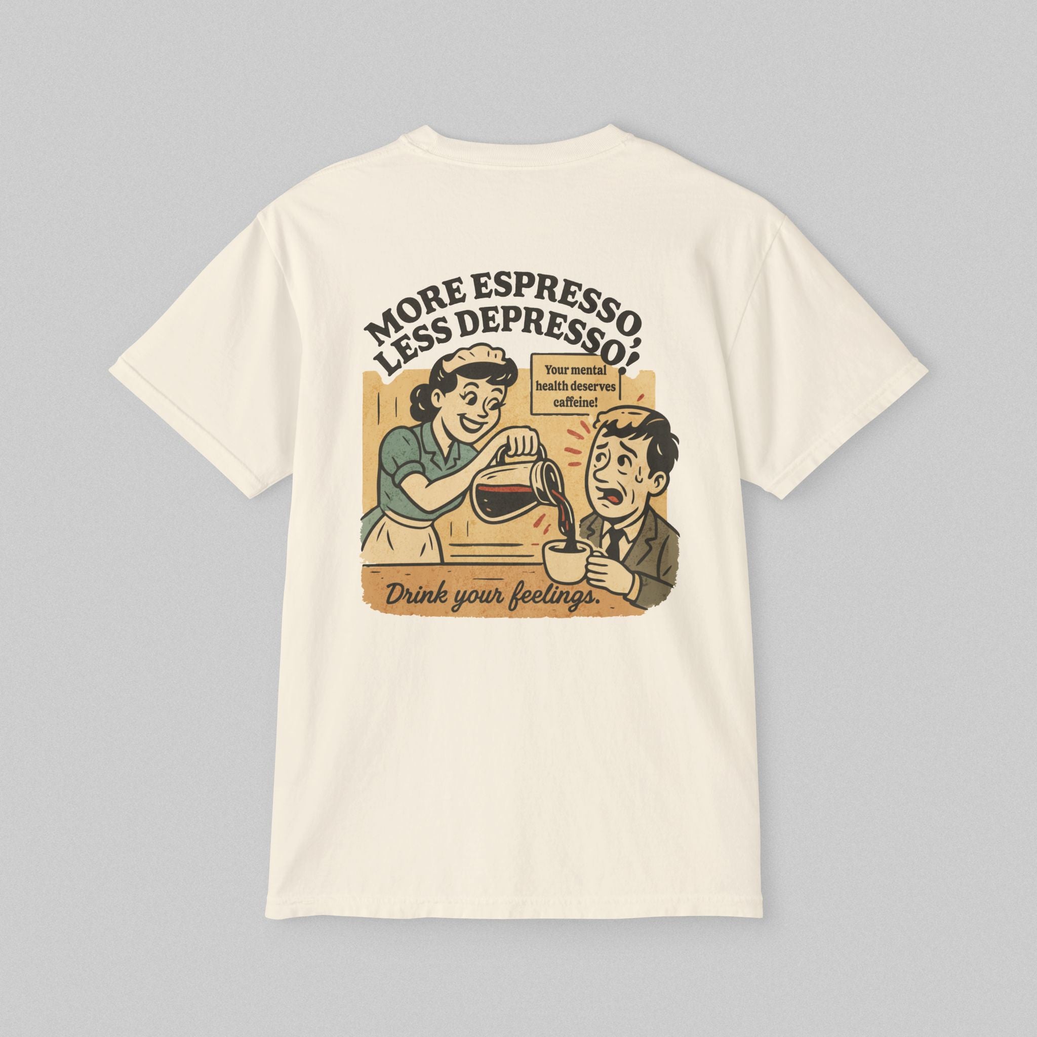 More Espresso Less Depresso! Women's Pocket T-Shirt