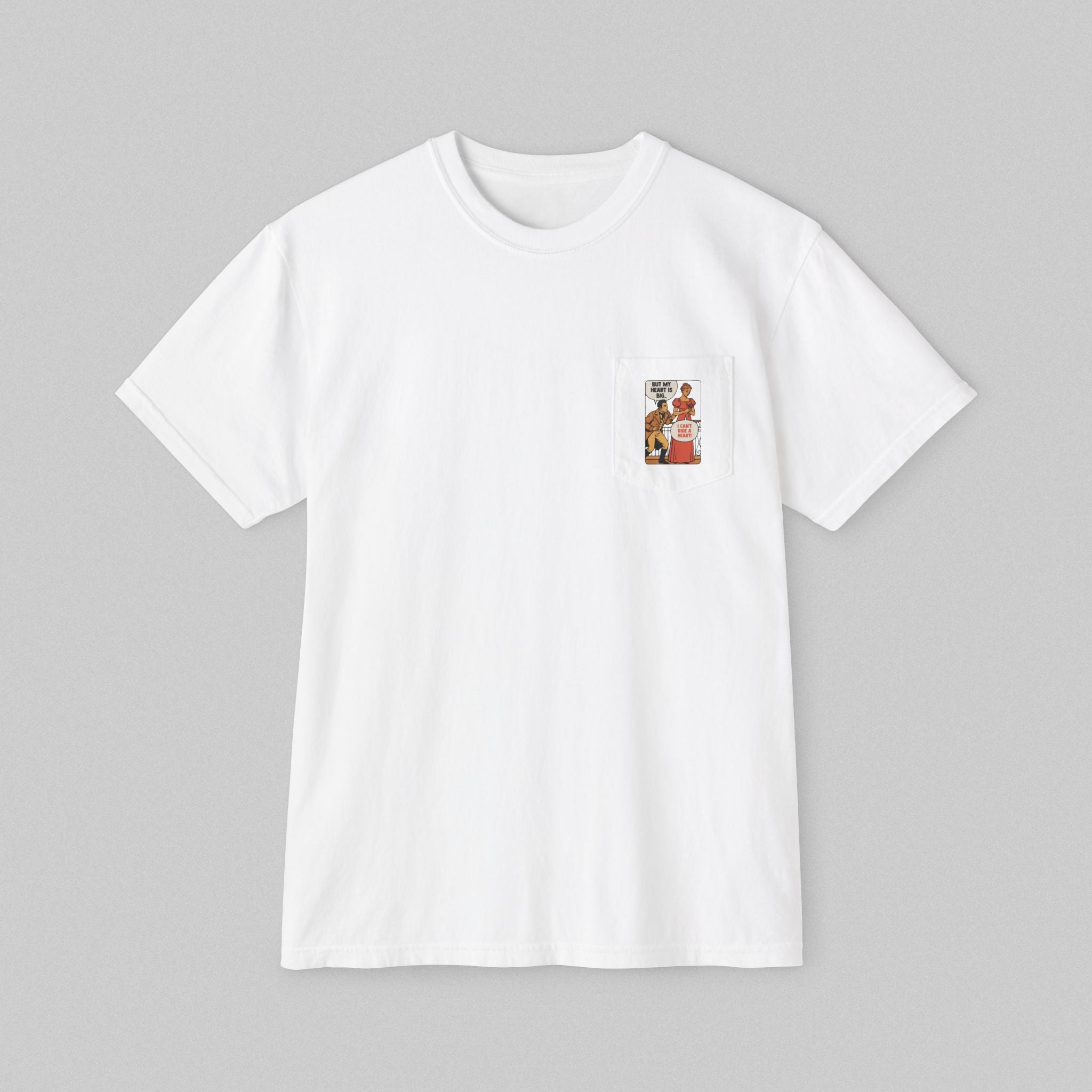 Can't Ride a Heart! Men's Pocket T-Shirt