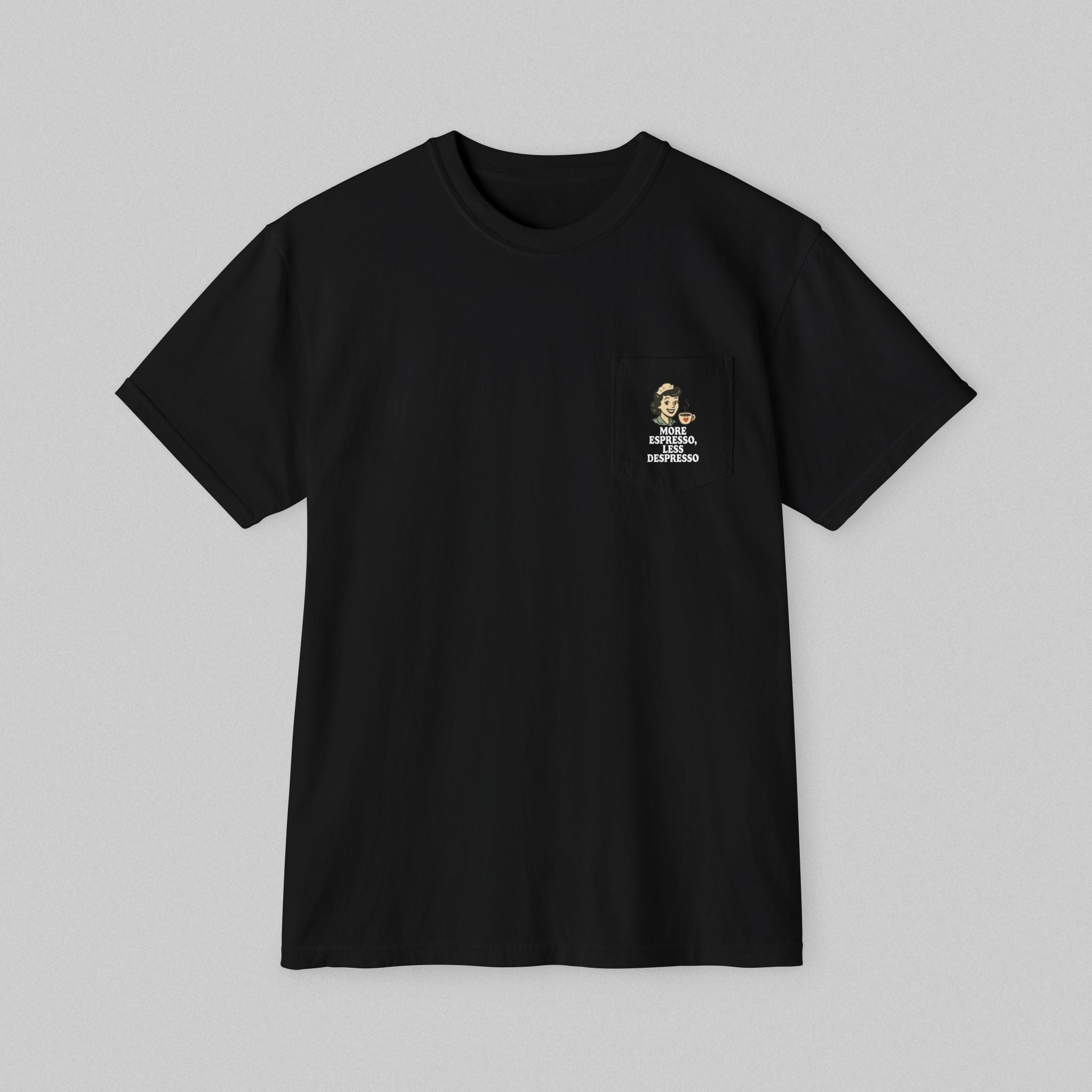 More Espresso Less Depresso! Men's Pocket T-Shirt