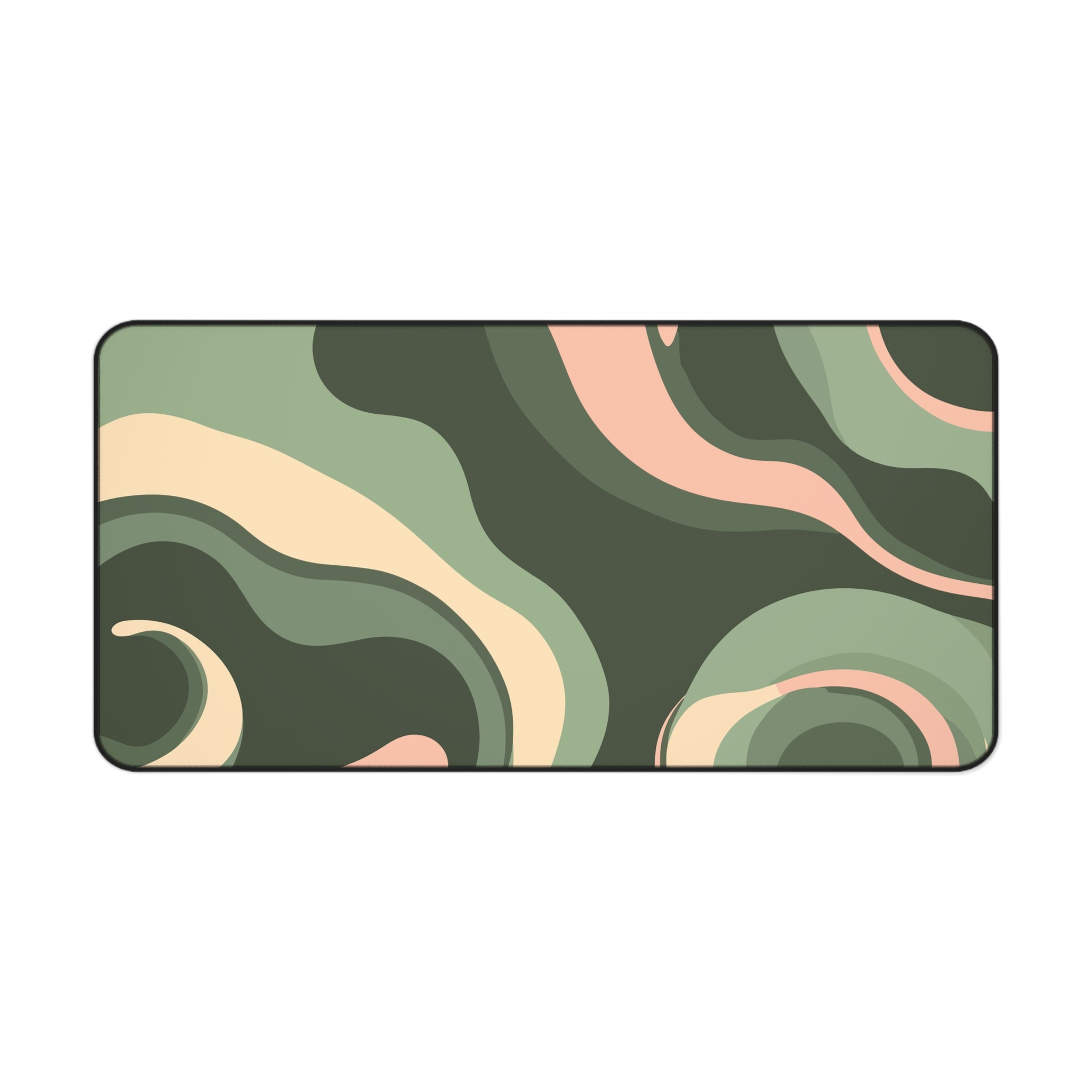 Retro Liquid Swirl Desk Mat