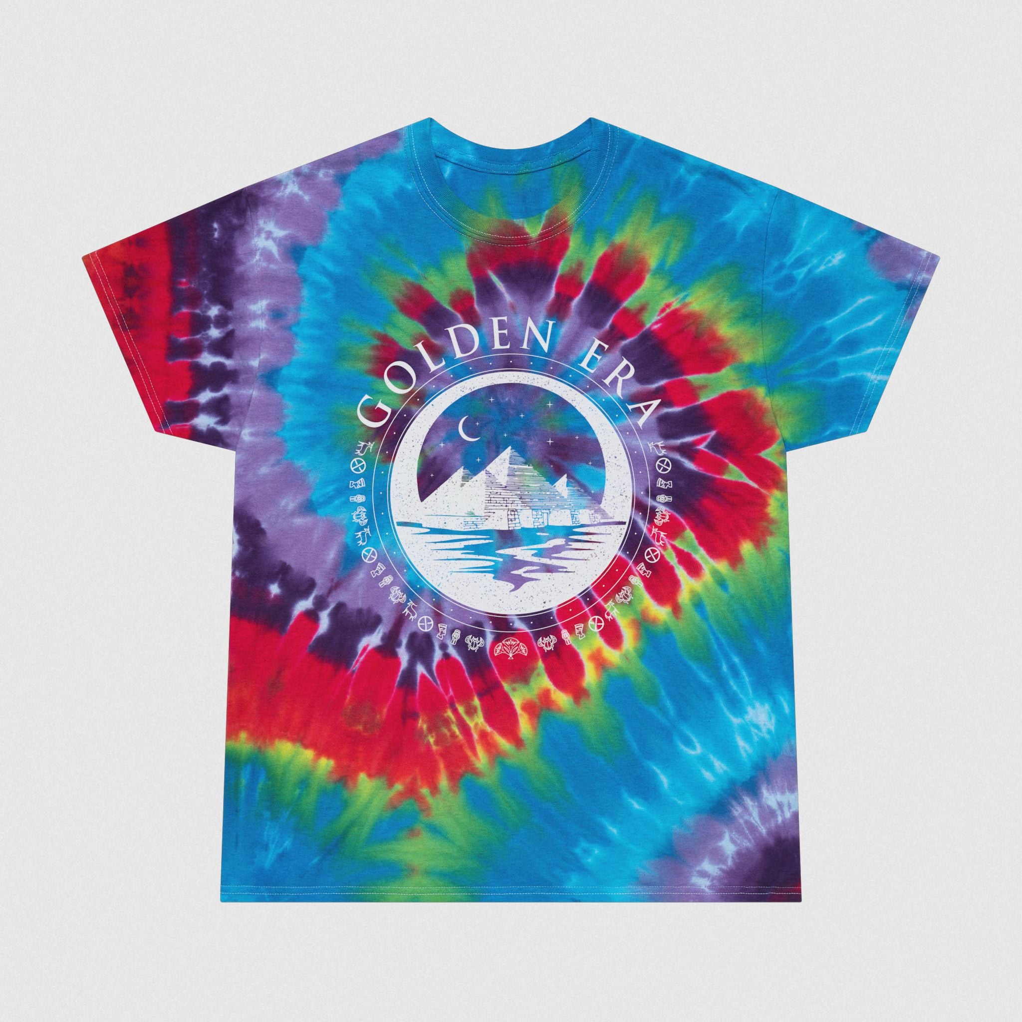 Sacred Pyramids Spiral Men's Tie dye T-shirt