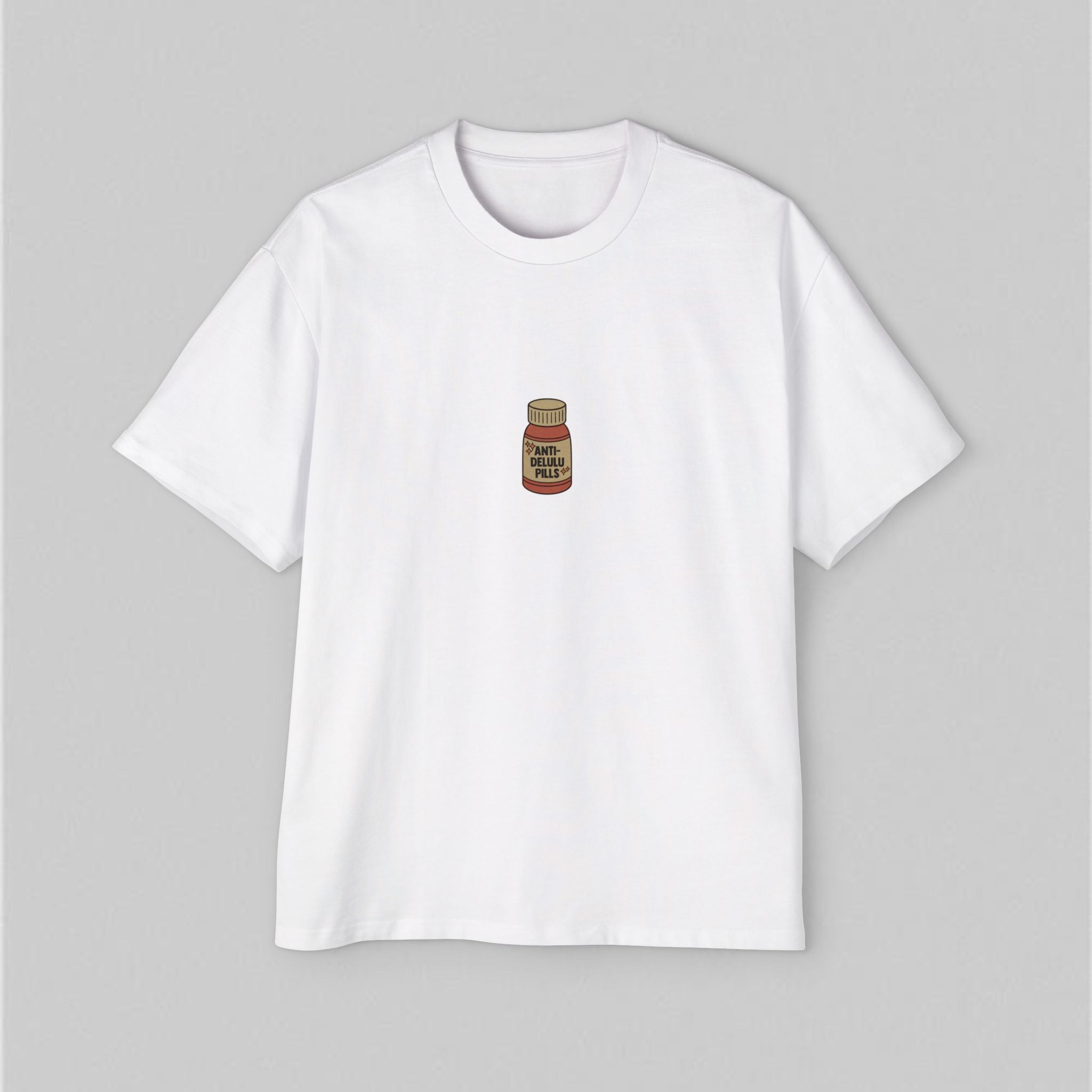 Anti-delulu Pills! Oversized Men’s T-Shirt