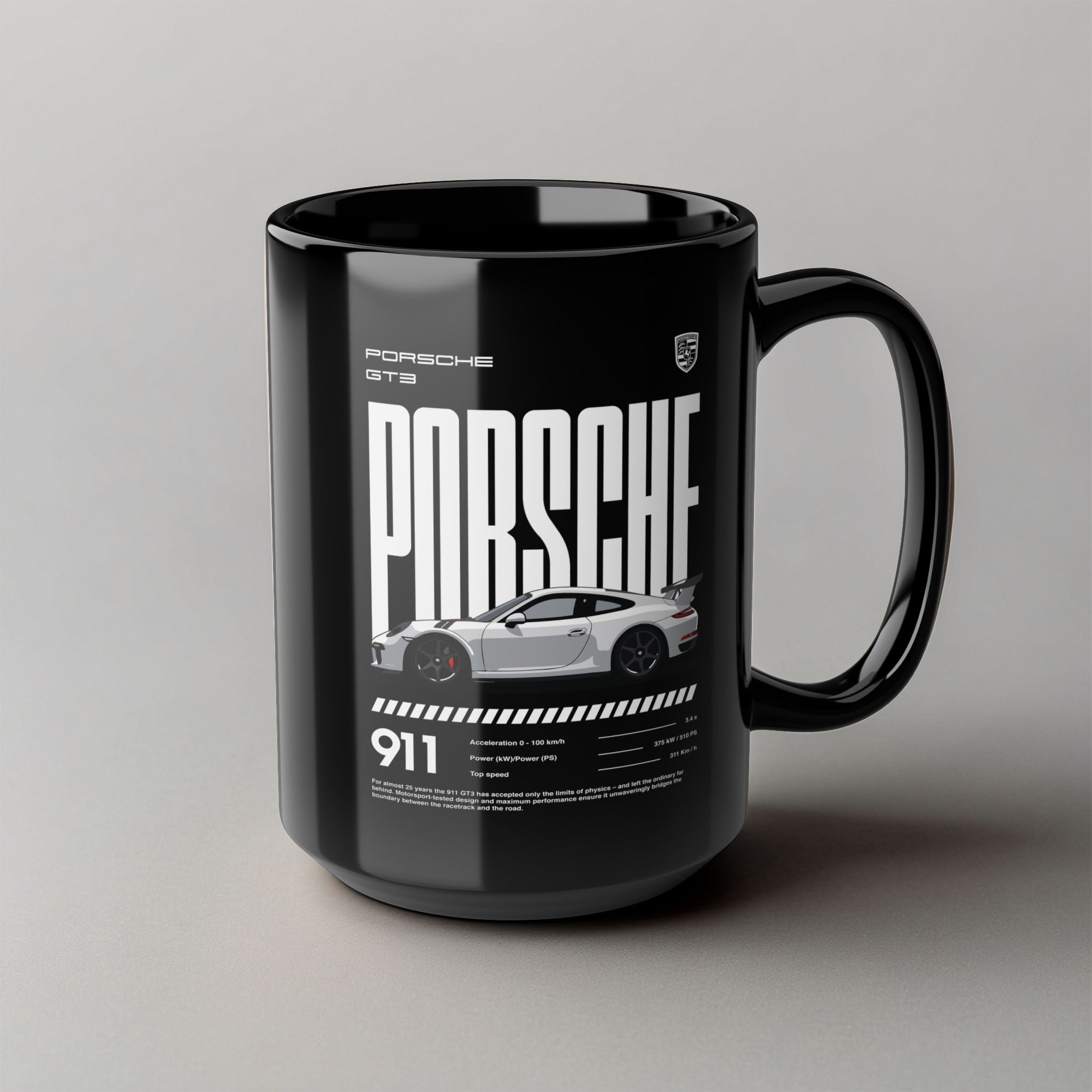 Porsche! Black Mug