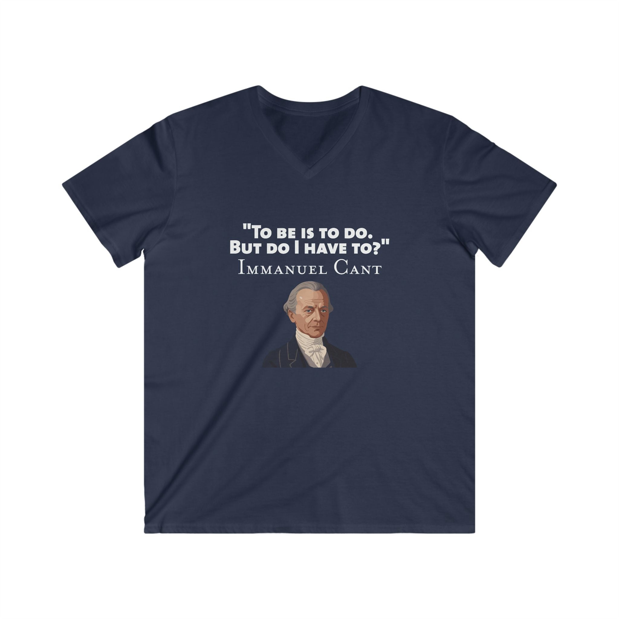 To be - Immanuel Kant Men’s Fitted V-Neck T-Shirt