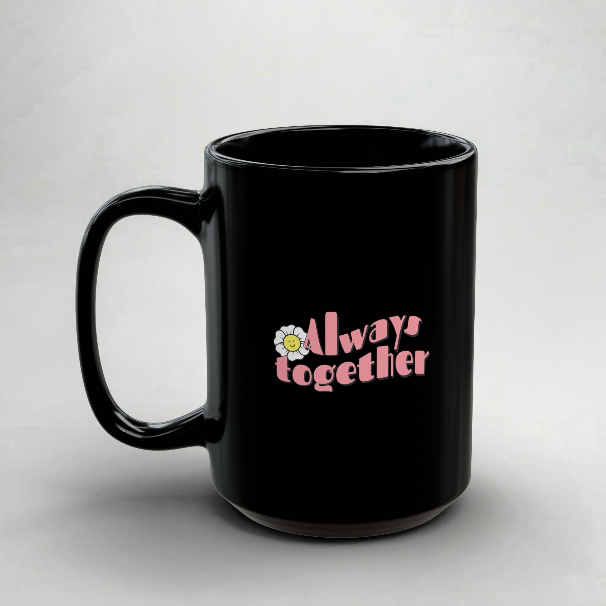 Always Together! Black Mug