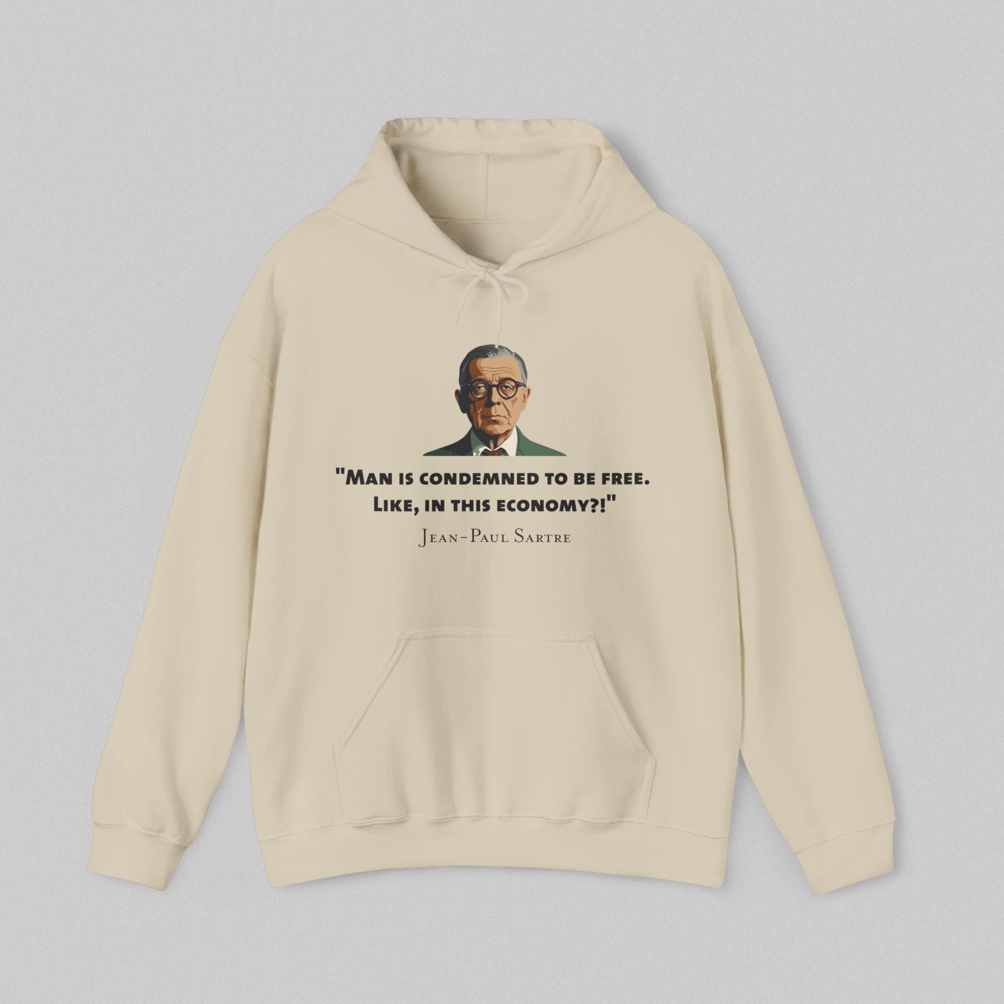 Sartre’s Reality Men's Hoodie