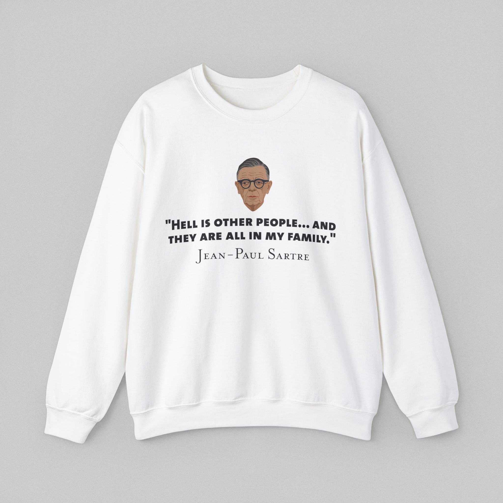 Hell is other people - Sartre Men's Sweatshirt