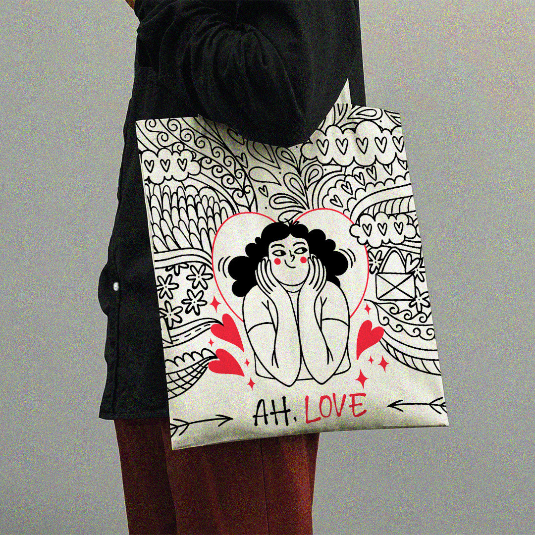 Ah, Love Tote Bag