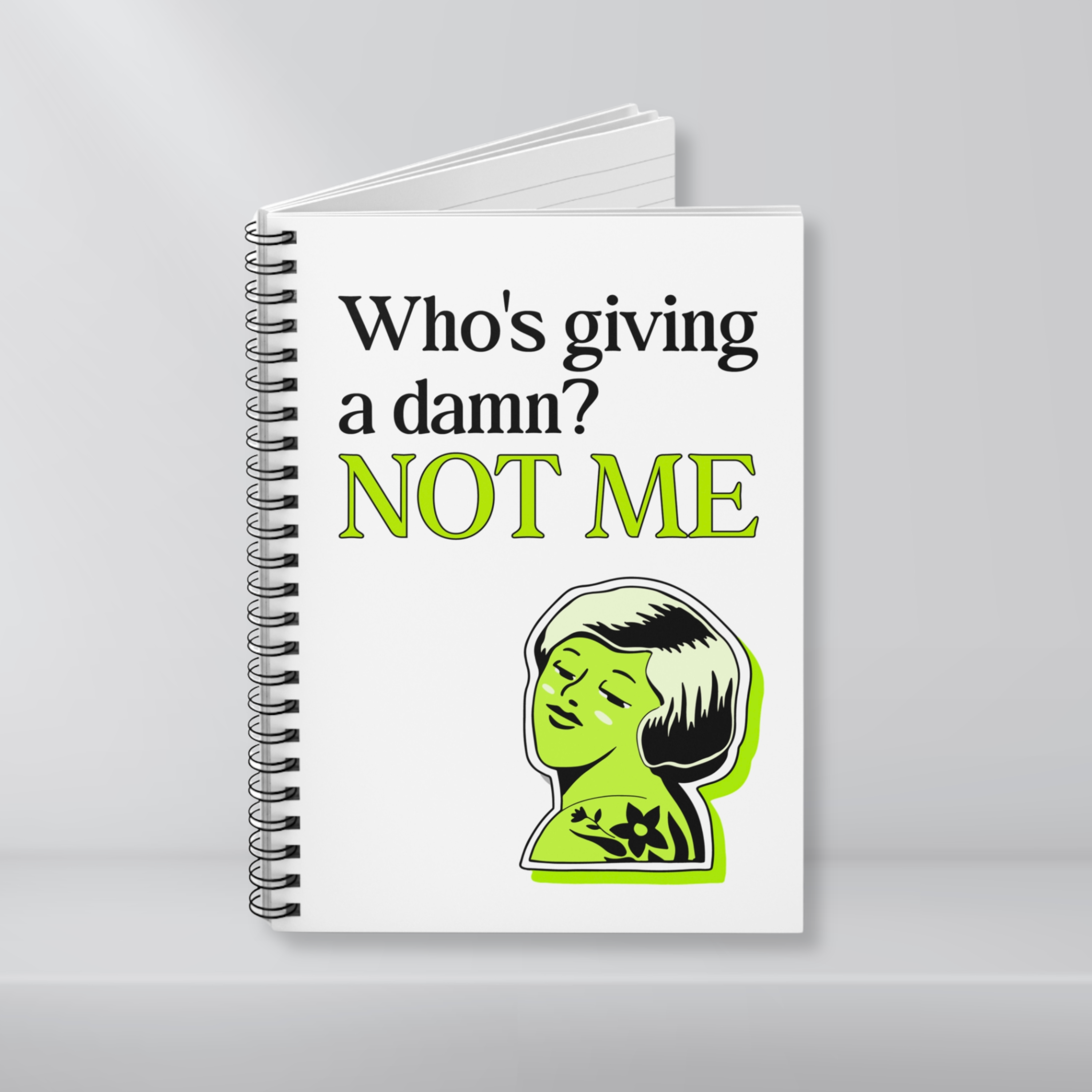 No Damns Given! Spiral Notebook