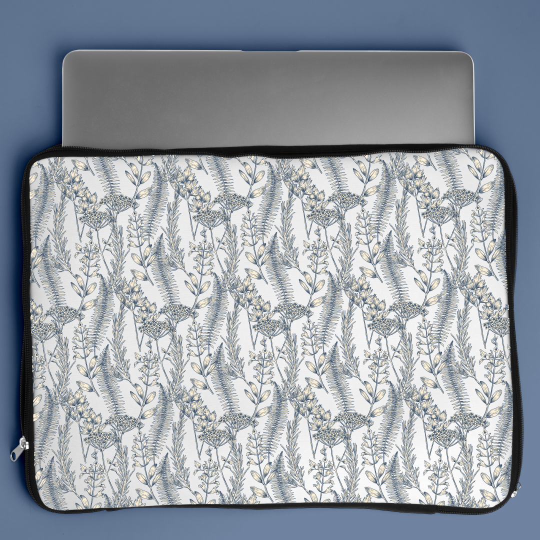 Buds Patterned Laptop Sleeve