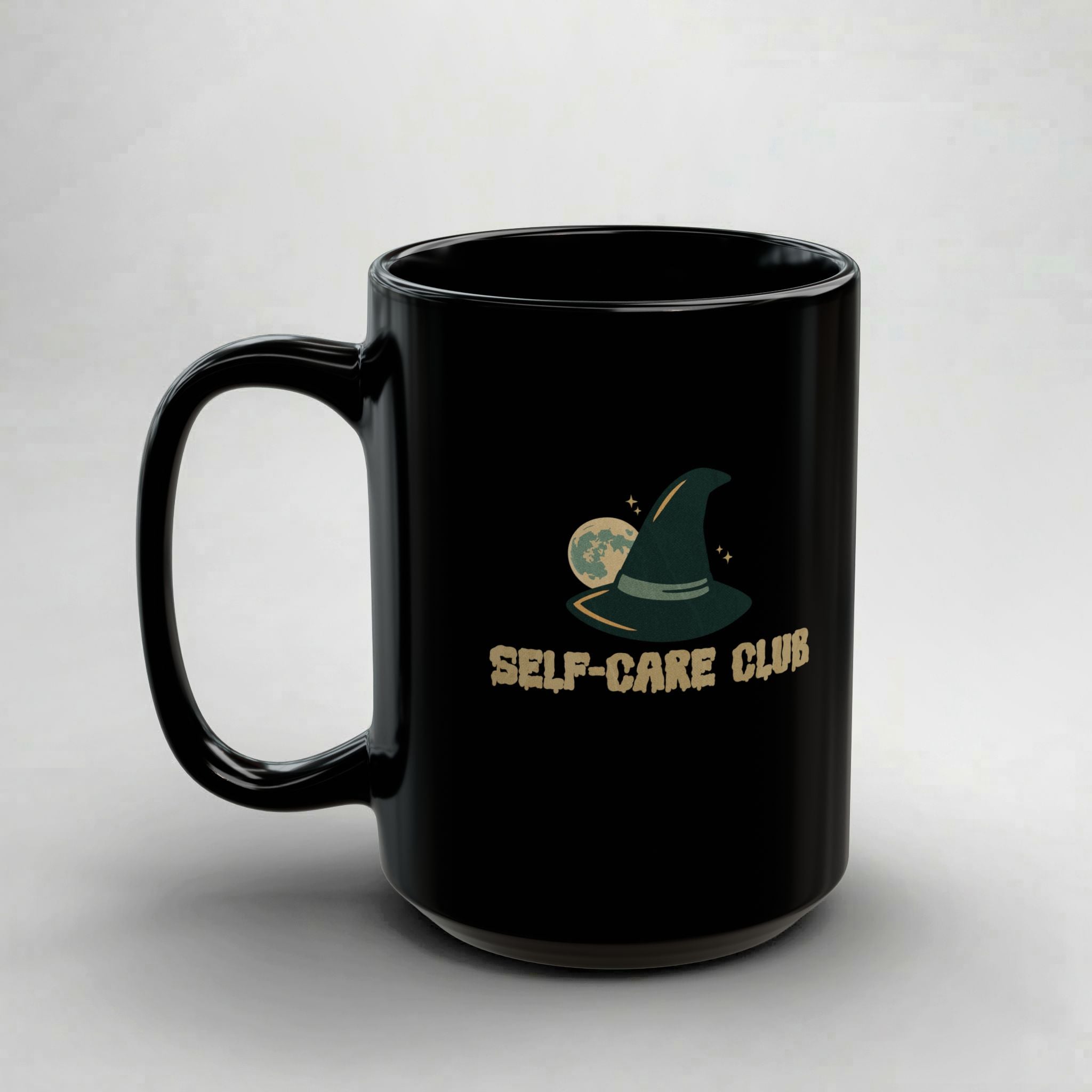 Self-Care Club! Black Mug