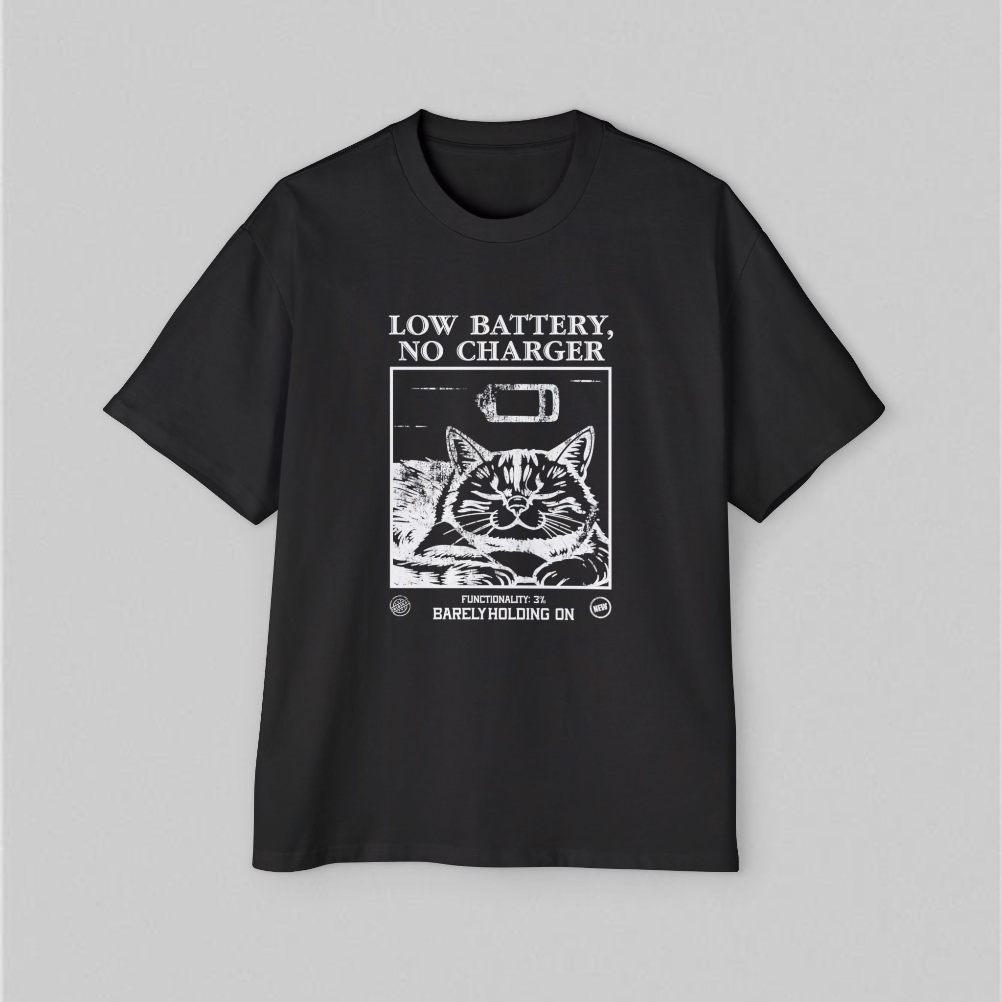 Low Battery Vintage Women's Oversized T-Shirt