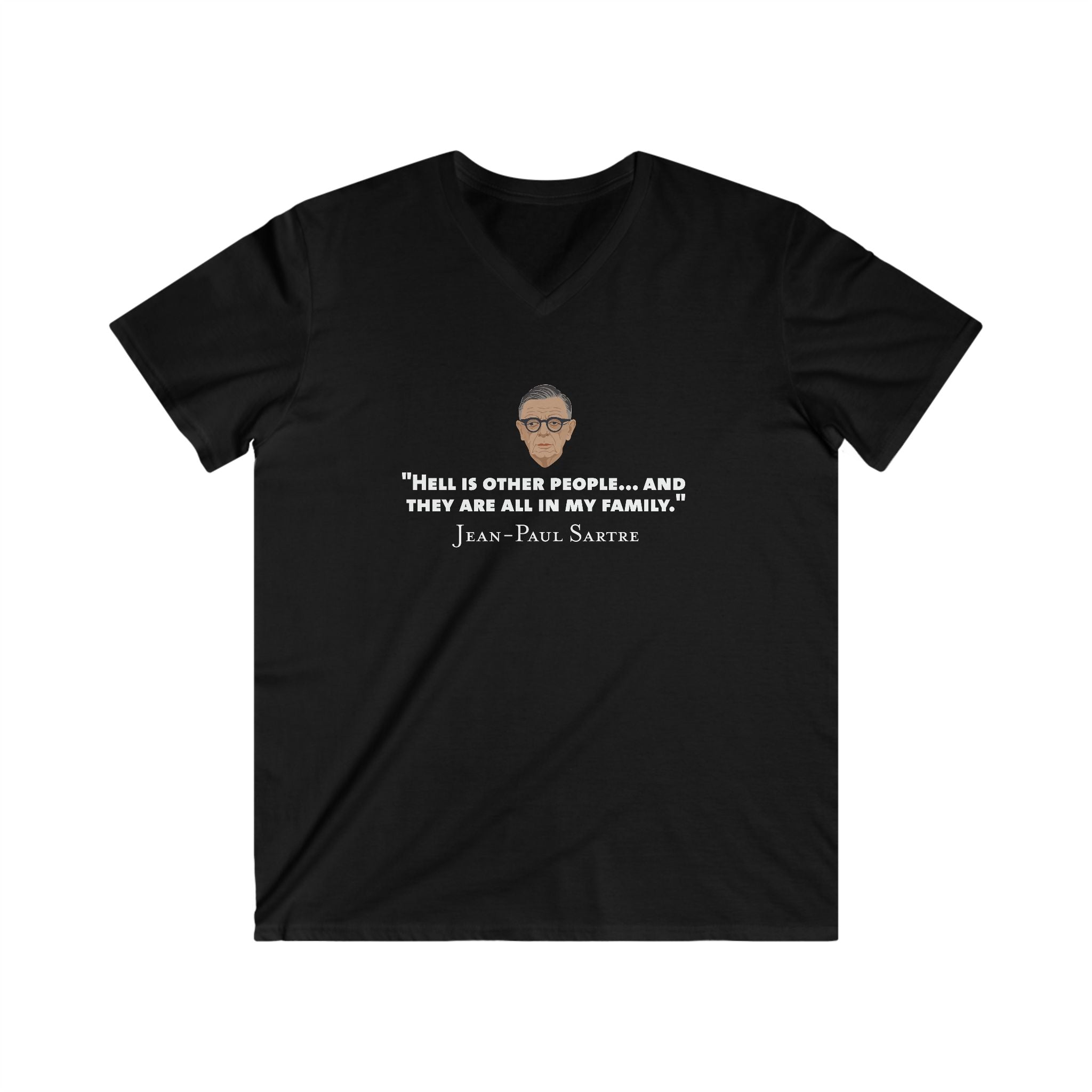 Existential Crisis Men's Fitted V-Neck T-Shirt