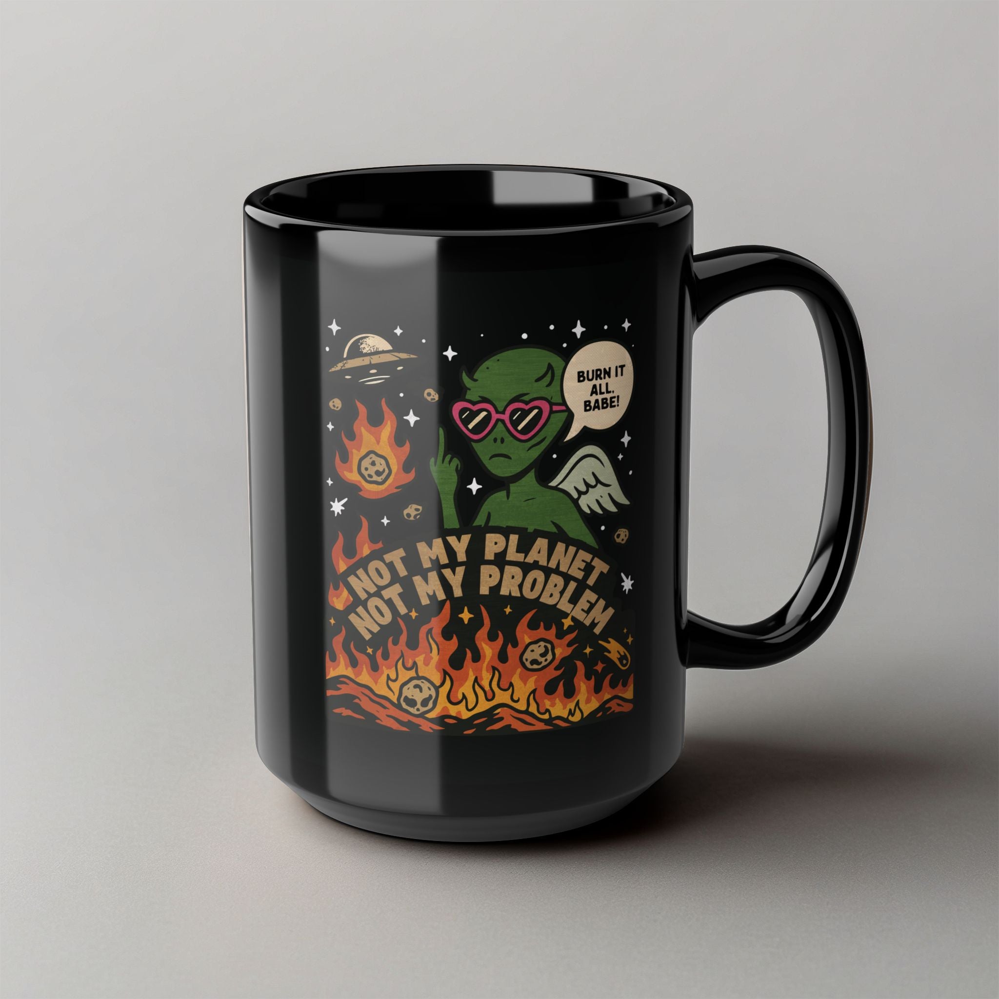 Enjoy Your Extinction! Black Mug