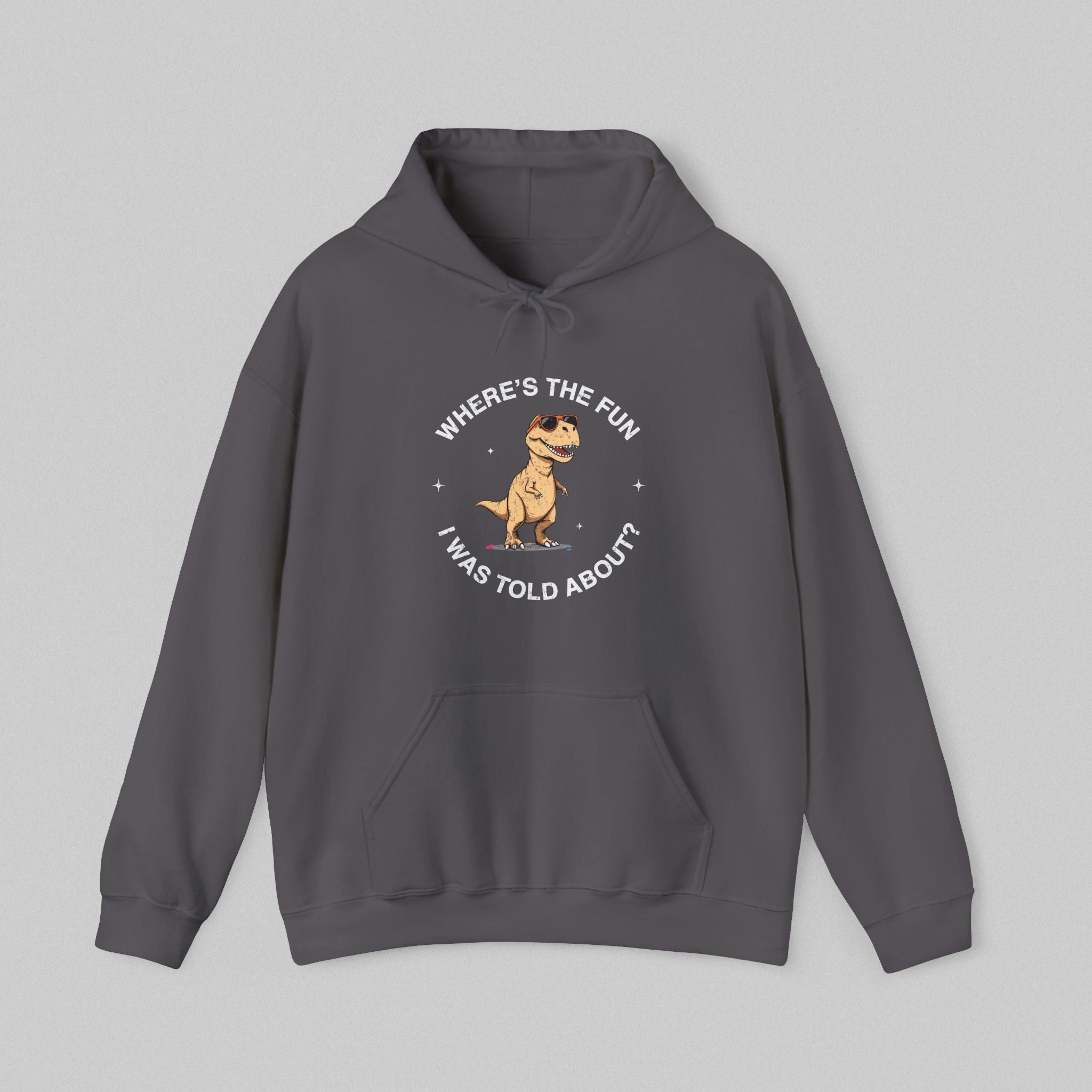 Where's the Fun Men's Dinosaur Hoodie