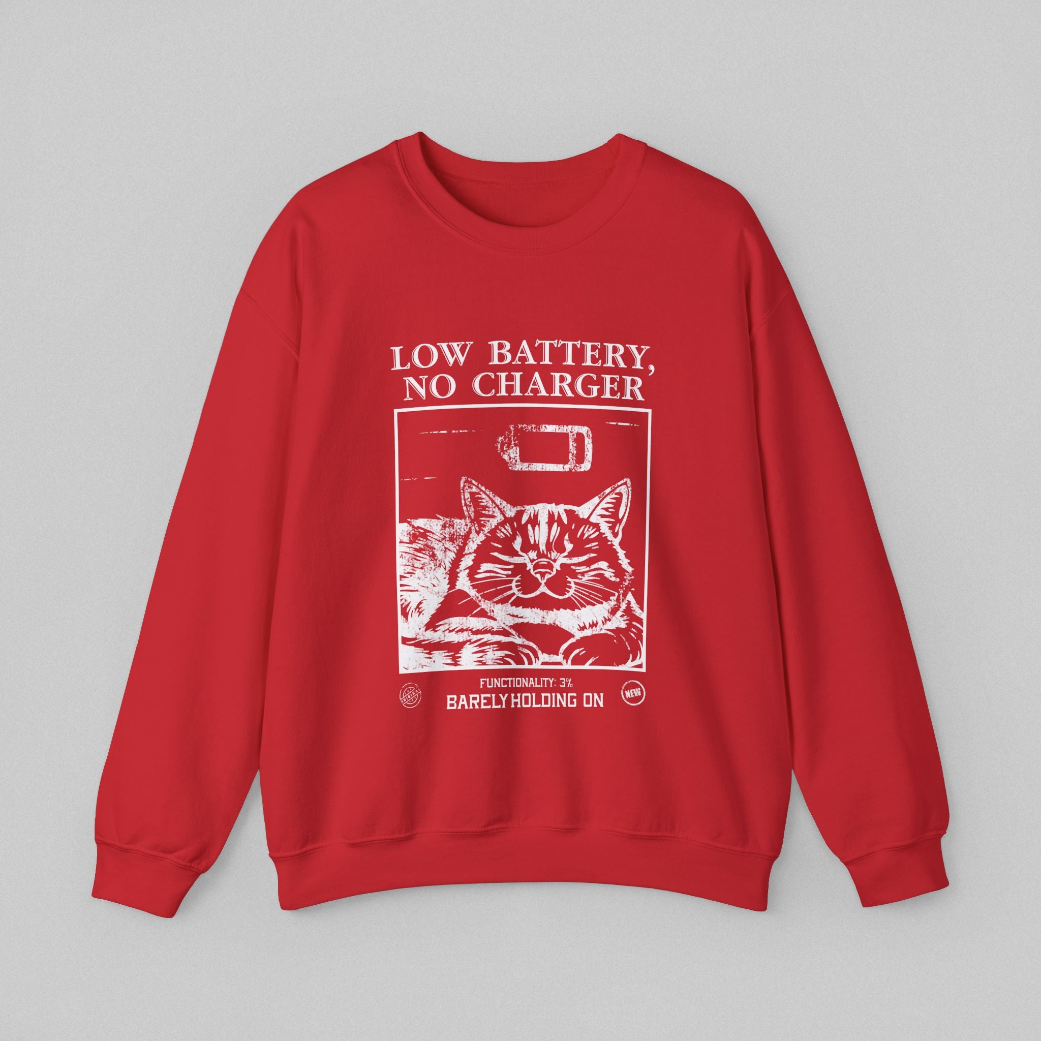 Low Battery Vintage Sweatshirt for Women