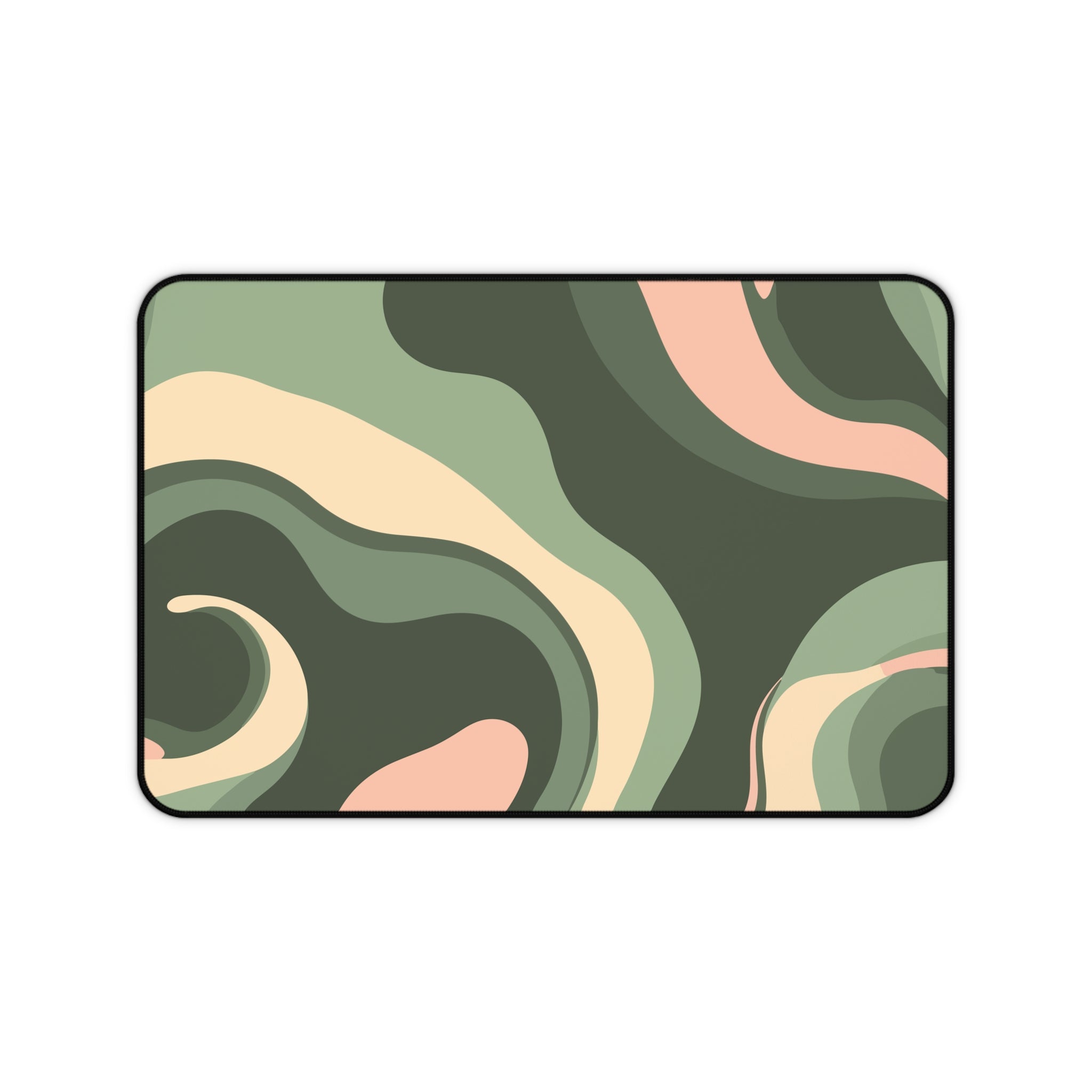 Retro Liquid Swirl Desk Mat