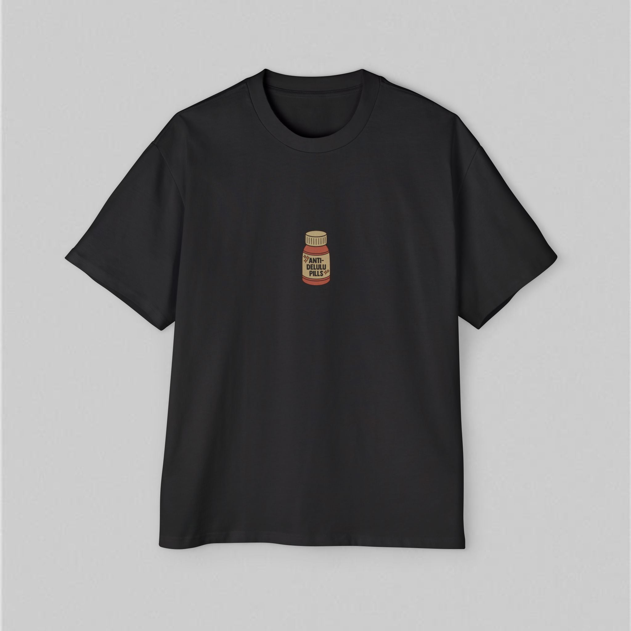 Anti-delulu Pills! Oversized Men’s T-Shirt