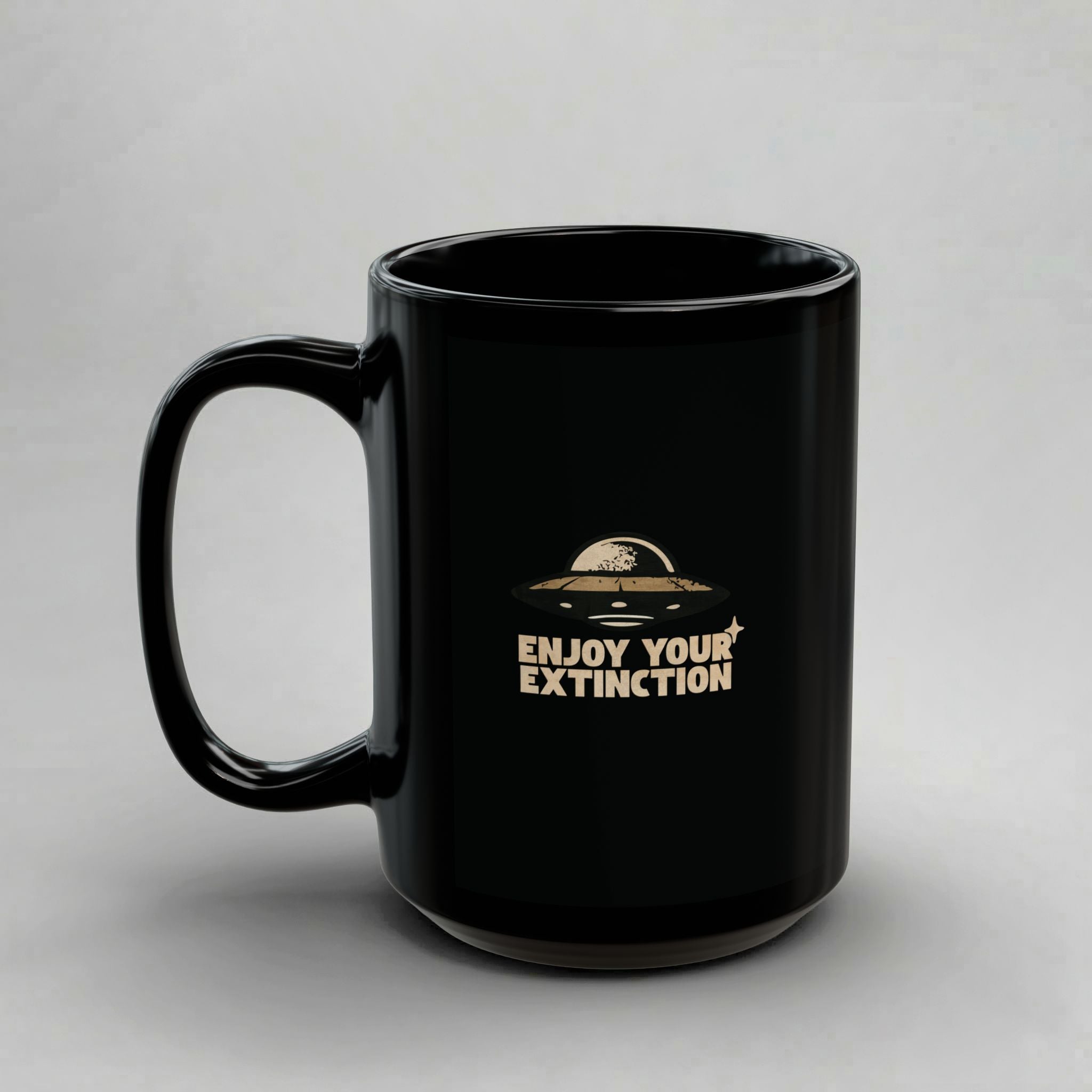 Enjoy Your Extinction! Black Mug