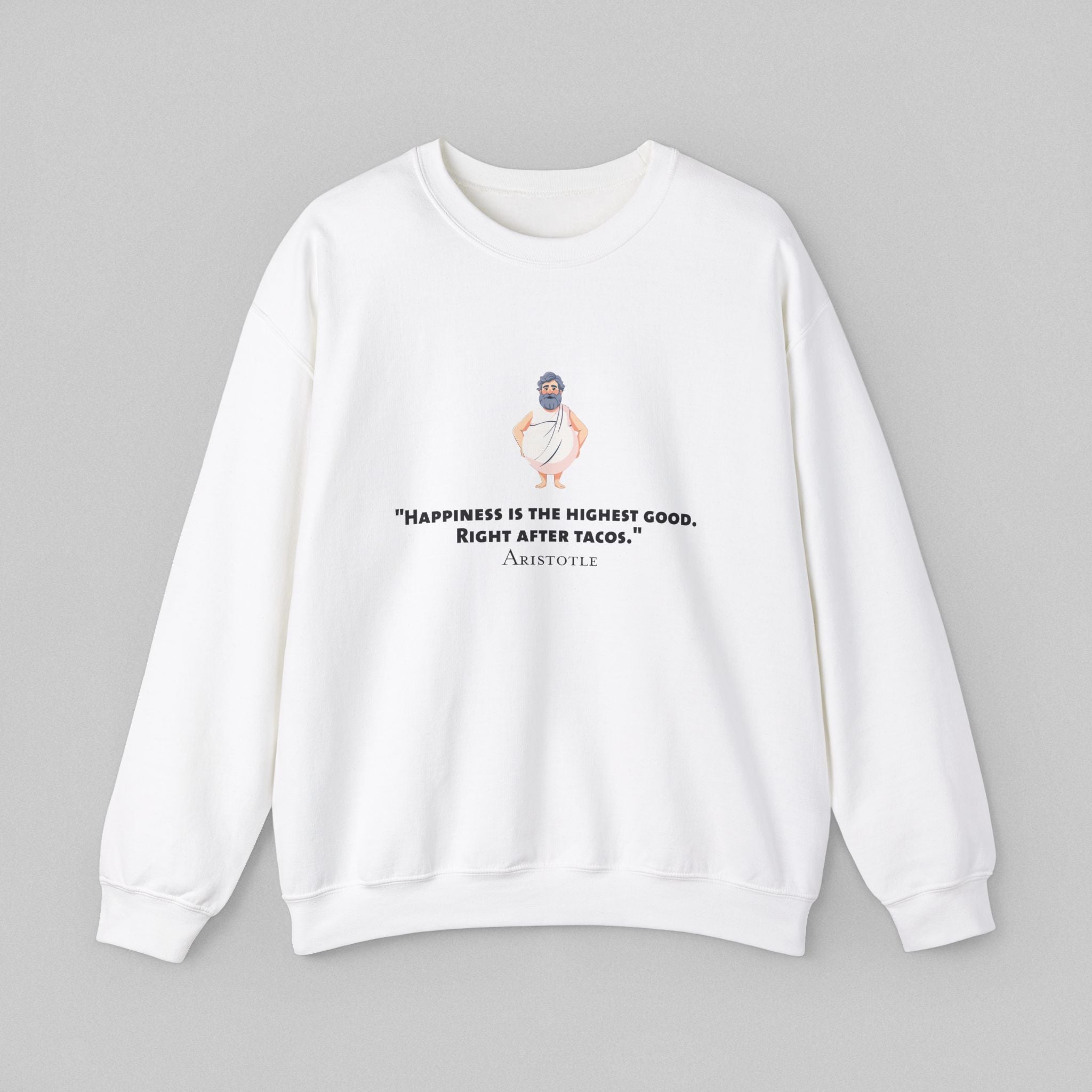 Happiness - Aristotle Men’s Sweatshirt