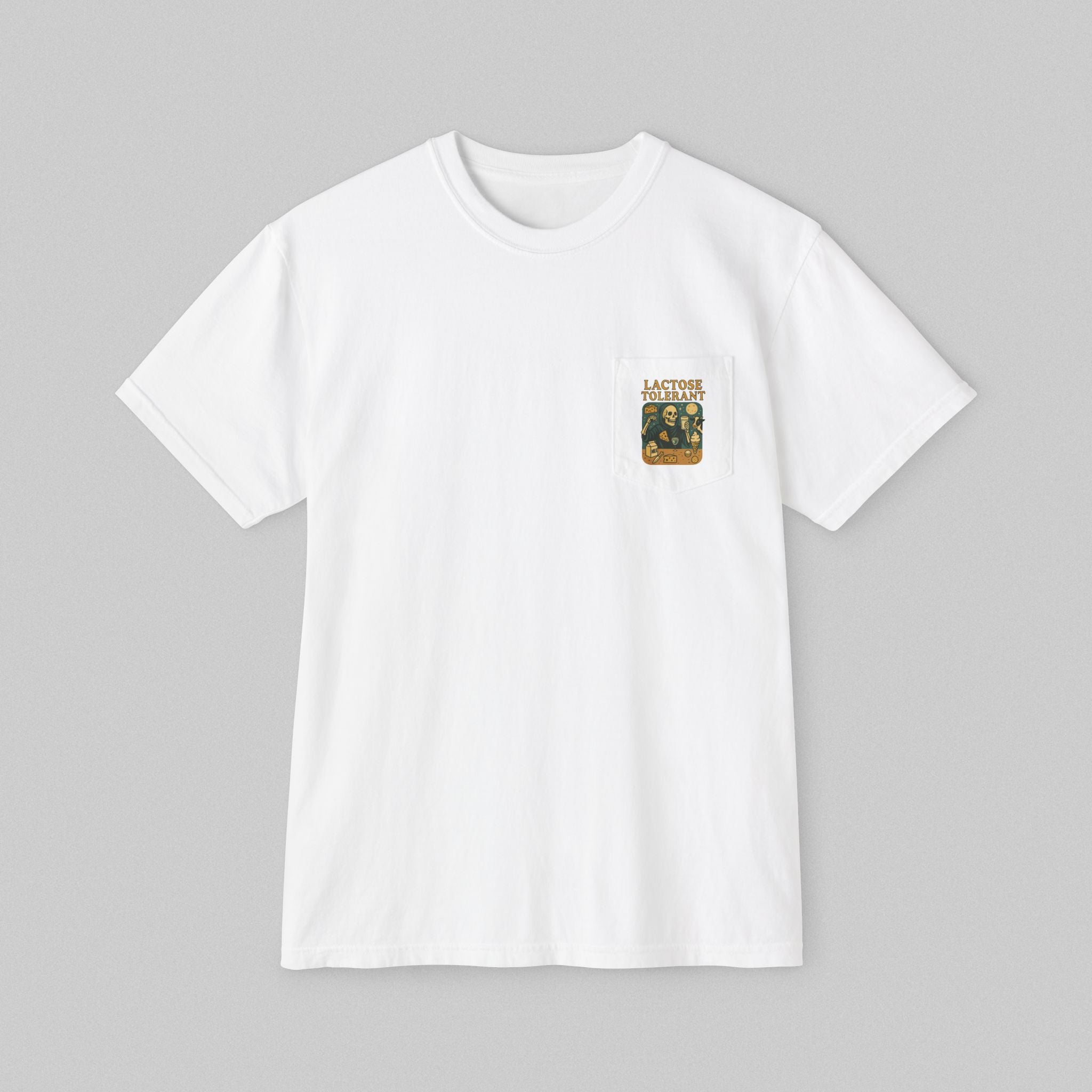 Lactose Tolerant! Women's Pocket T-Shirt