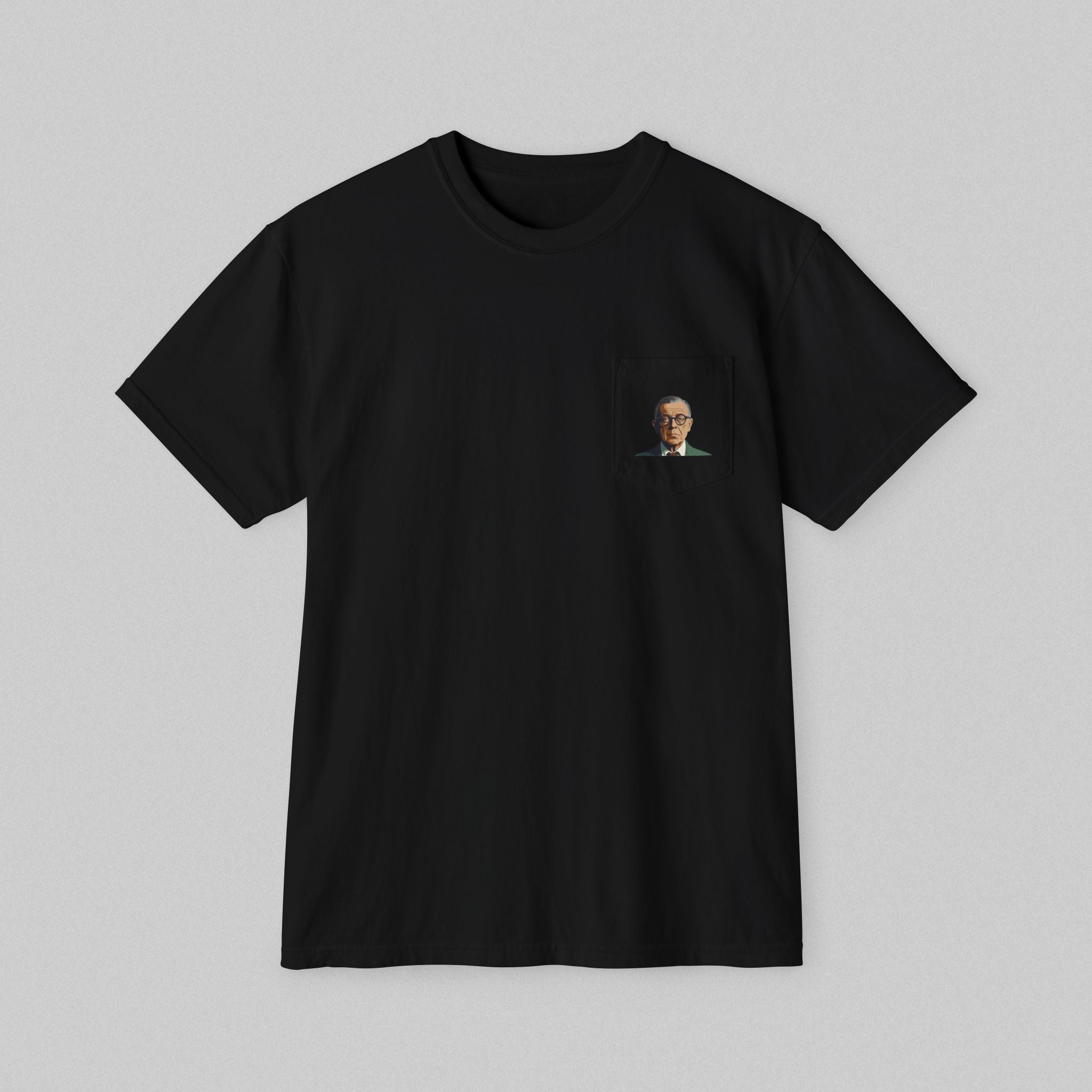 Man Condemned - Sartre! Pocket T-Shirt