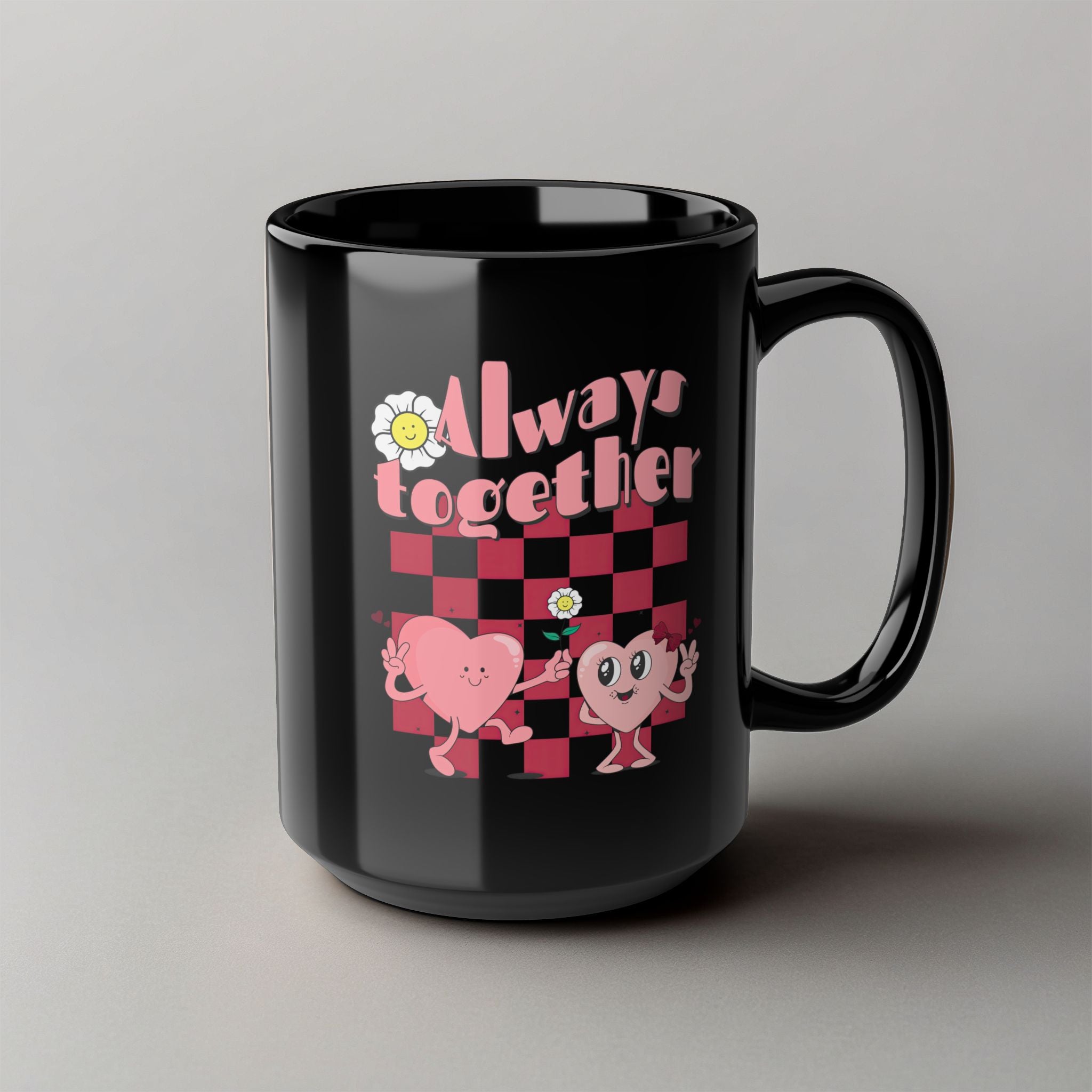 Always Together! Black Mug