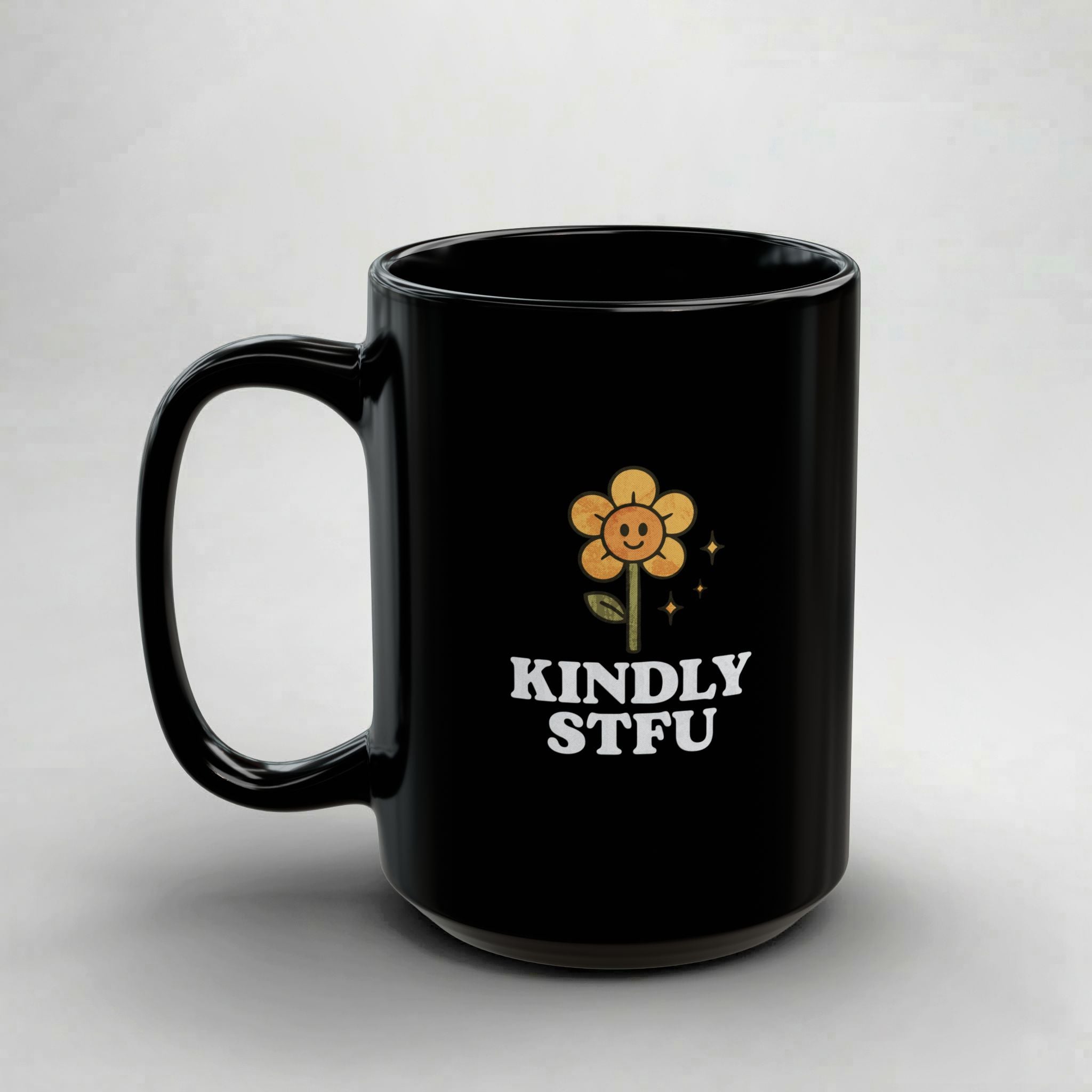 Kindy STFU! Black Mug