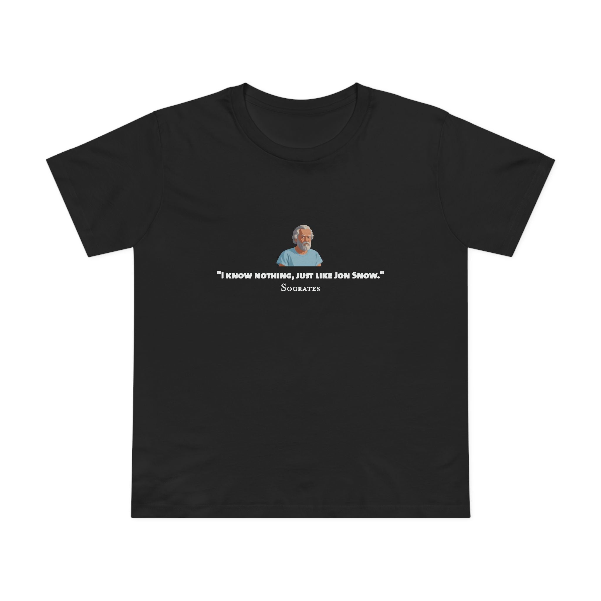 I Know Nothing Socrates Women’s T-Shirt