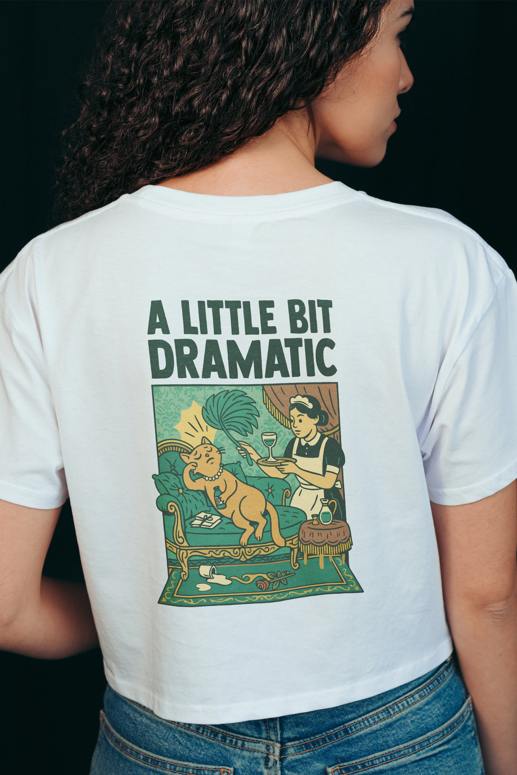 A Little Bit Dramatic! Crop Tee