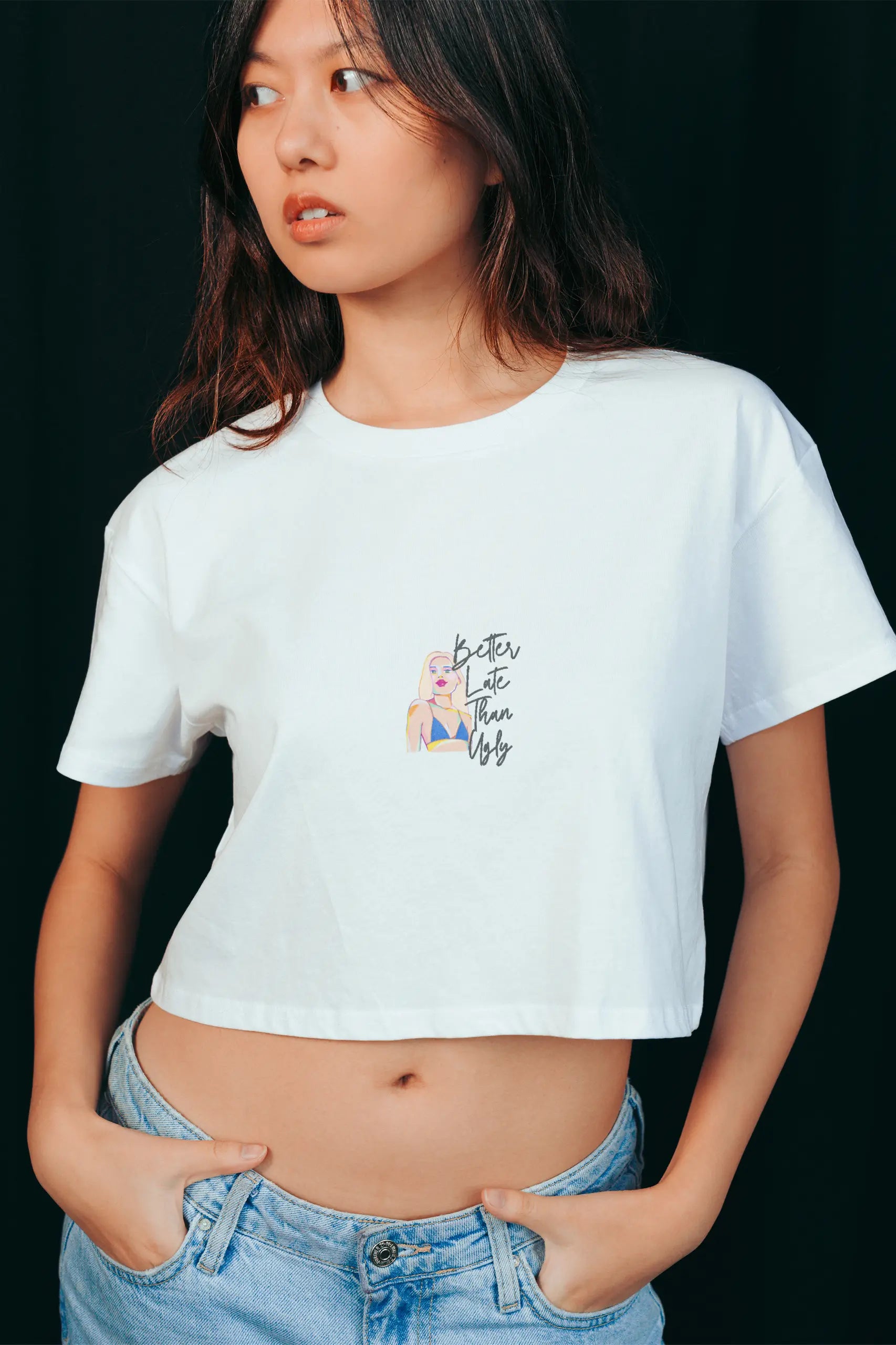Better Late Than Ugly! Crop Tee