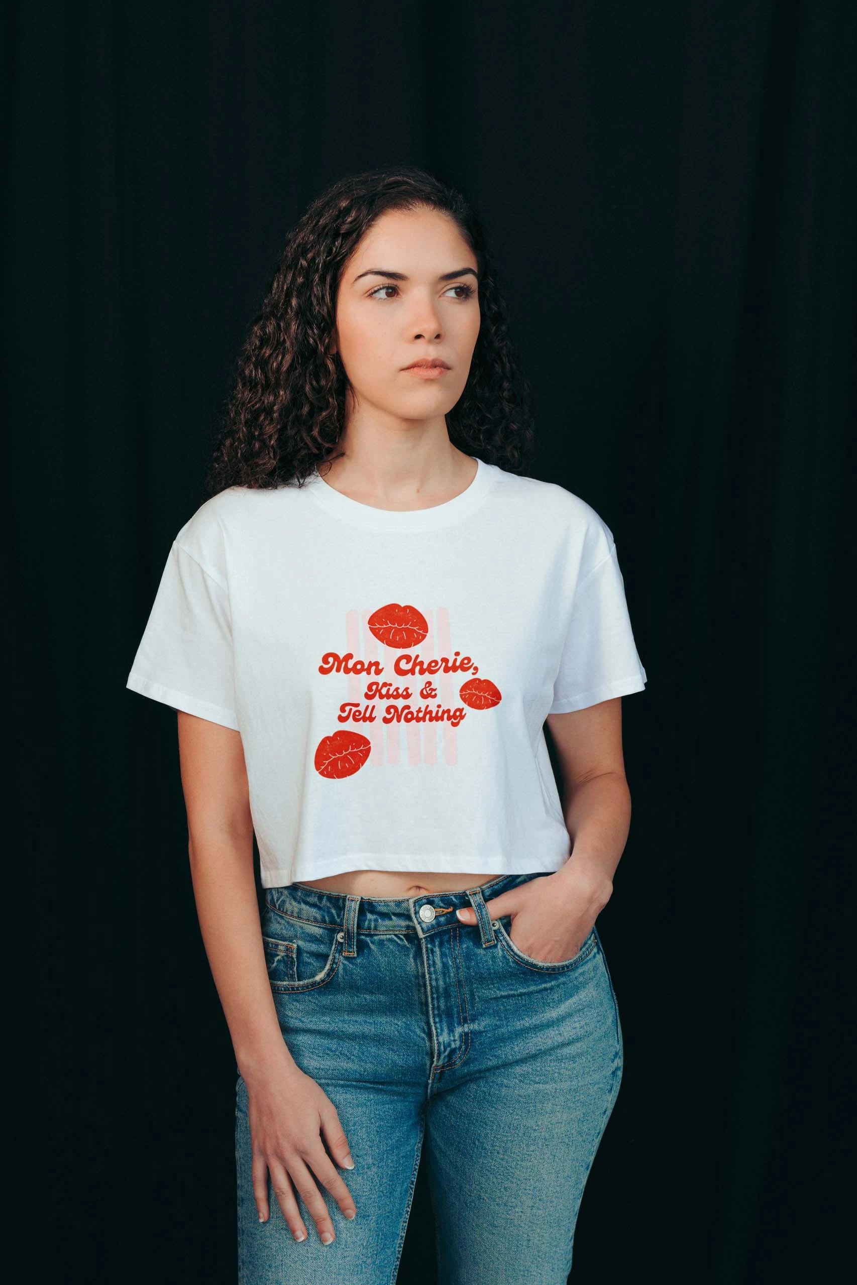 Mon Cherie! Crop Tee