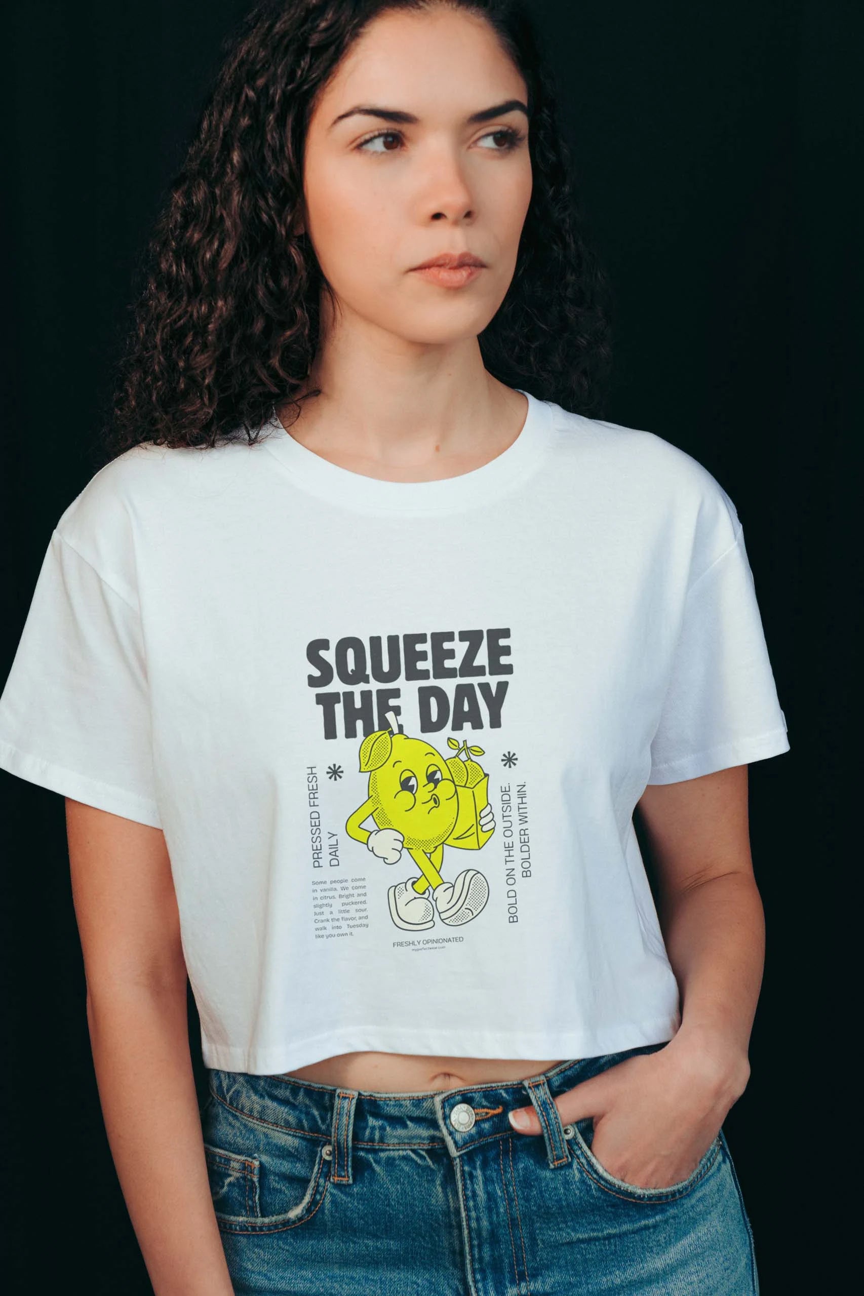 Squeeze The Day Crop Tee